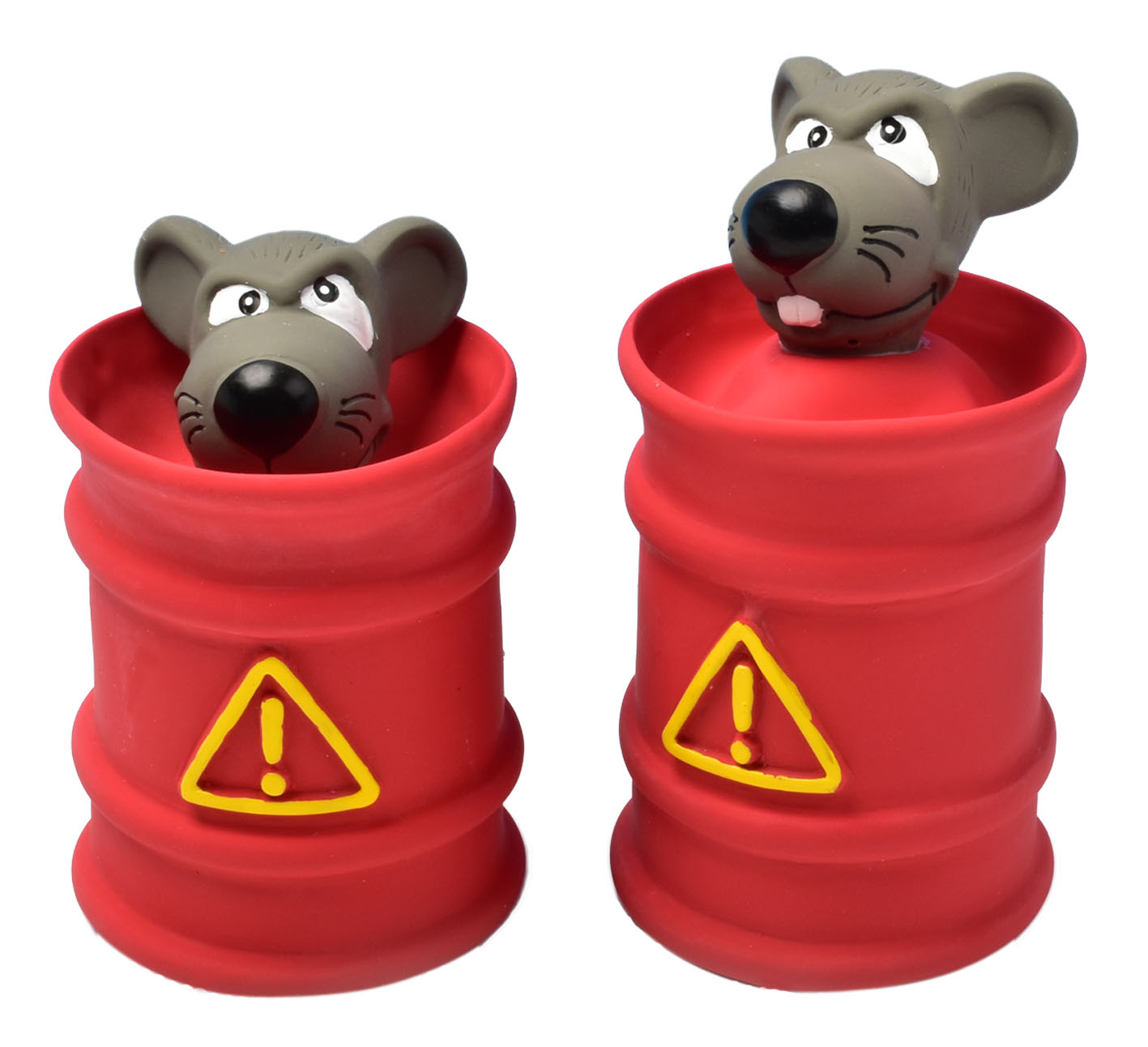 Ruff-Mouse, rot/grau H=11.7cm