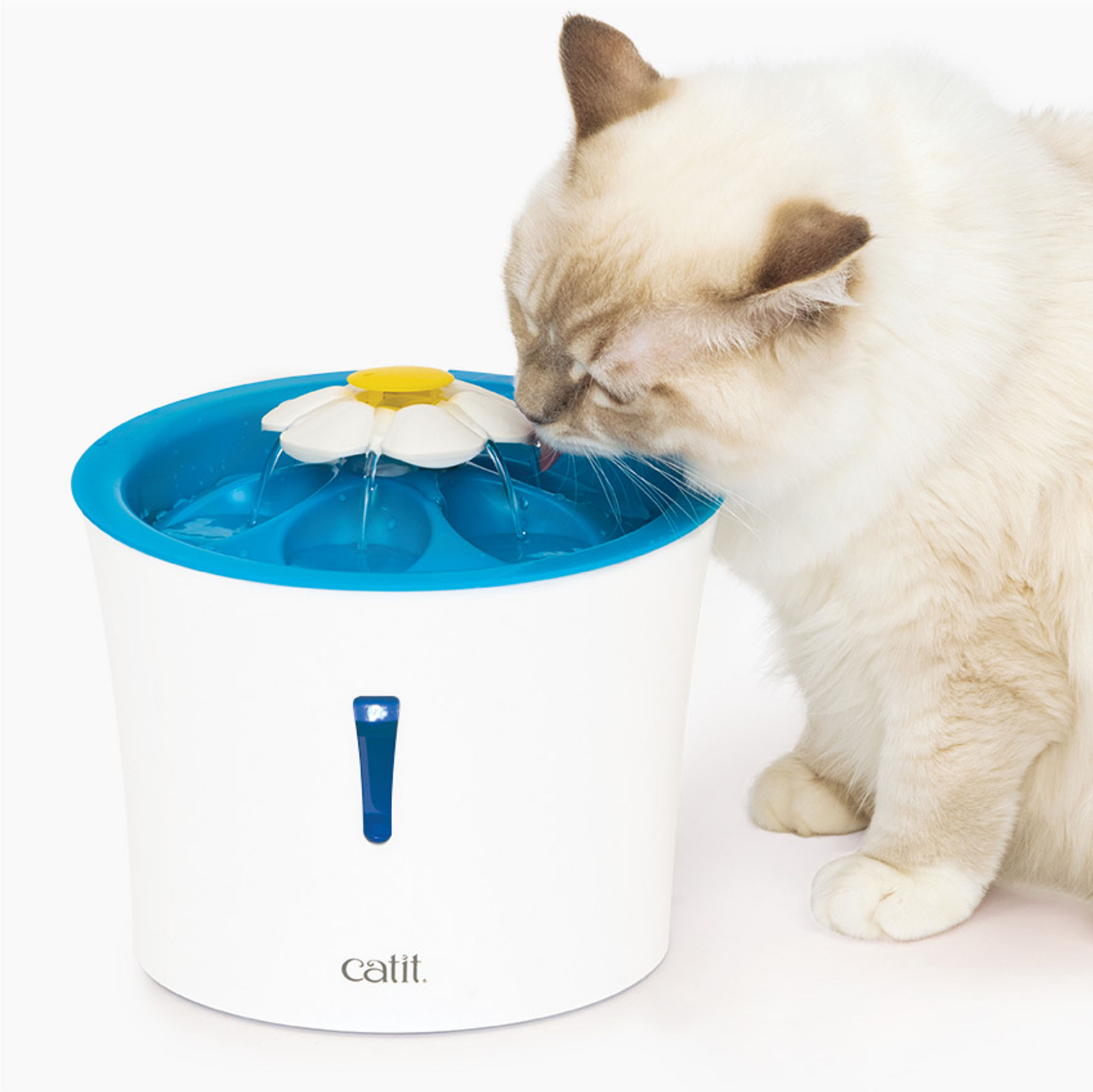 Catit 2.0 Flower Fountain, 3L mit LED Nachtlicht