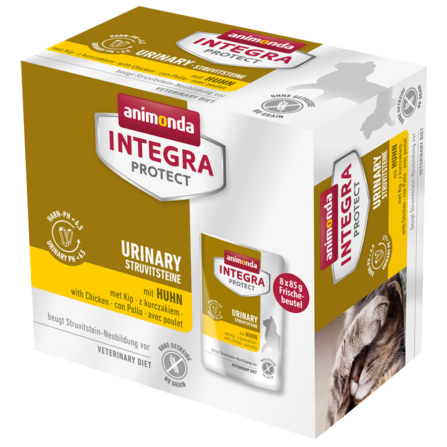 animonda INTEGRA PROTECT Urinary Struvit Adult avec poulet 8 x 85 g