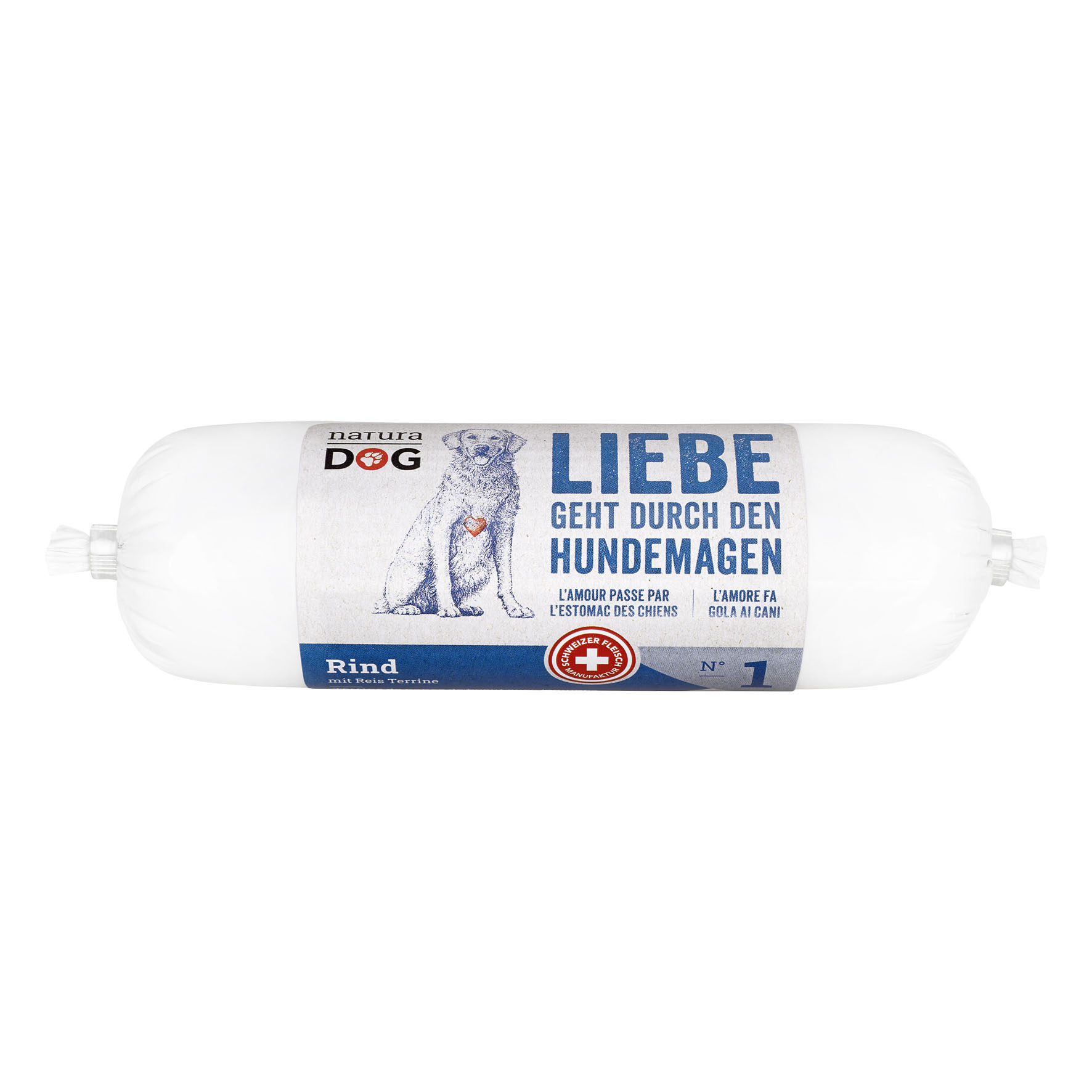 naturaDog Rind mit Reis Terrine