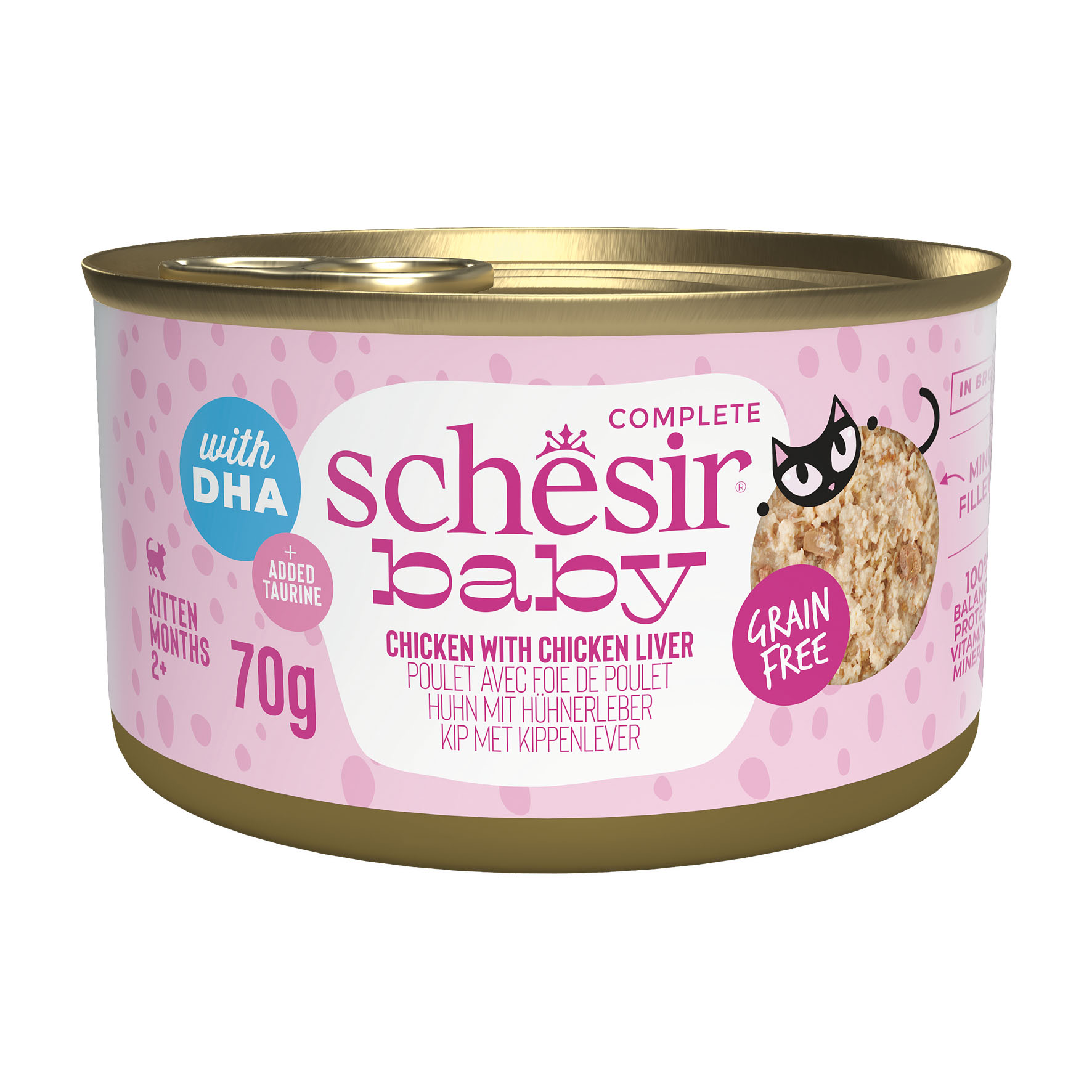 Schesir Baby Wholefood Huhn mit Hühnerleber, 12x70g
