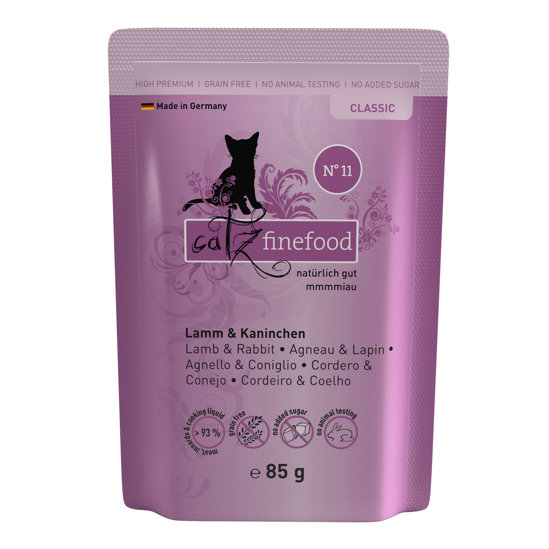 Catz Finefood No. 11 con agnello e coniglio, 85g