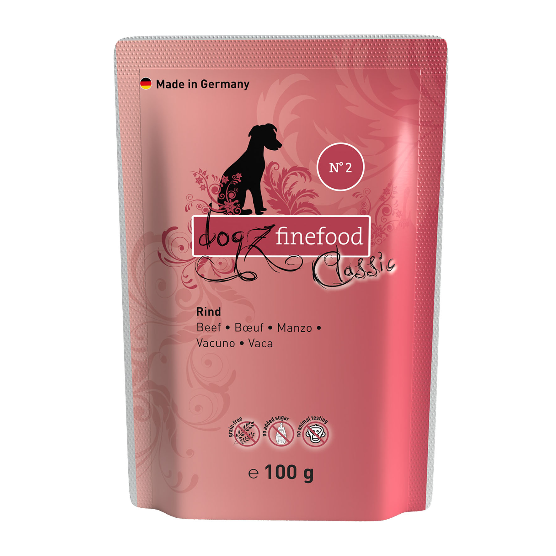 Dogz Finefood No.02 Rind, 100g