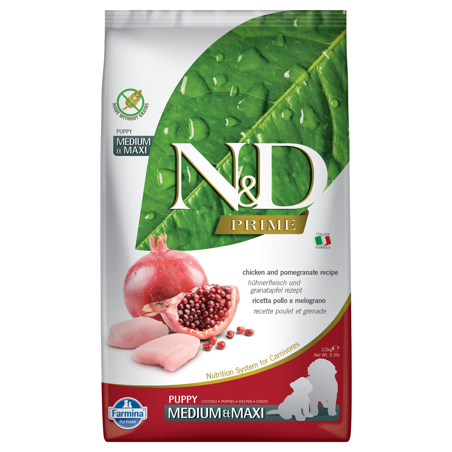 Farmina Dog Puppy Med/Max poulet, 2.5kg