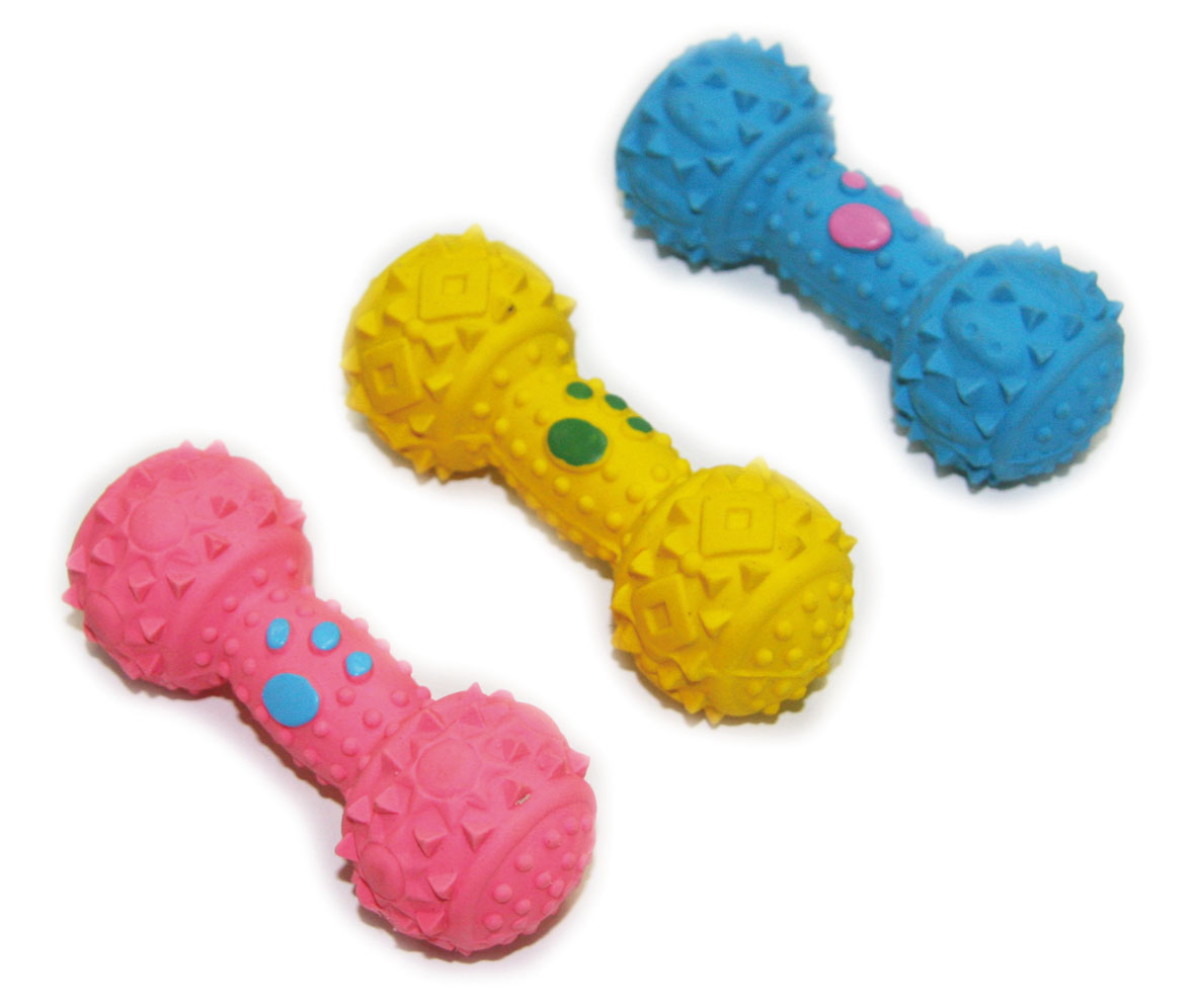 swisspet Latex-Hantel mit Quietscher