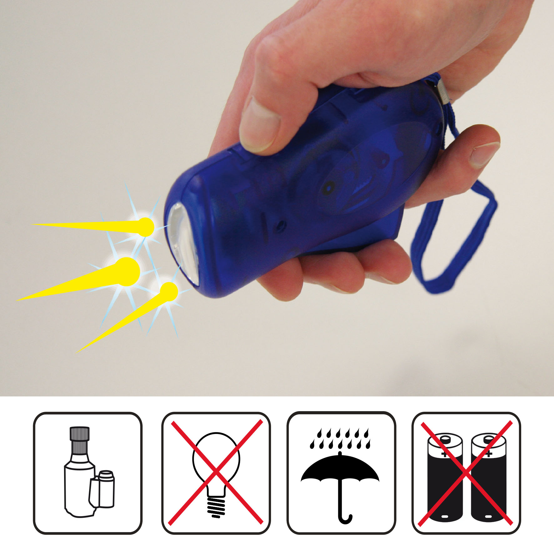 Handbetriebene Taschenlampen