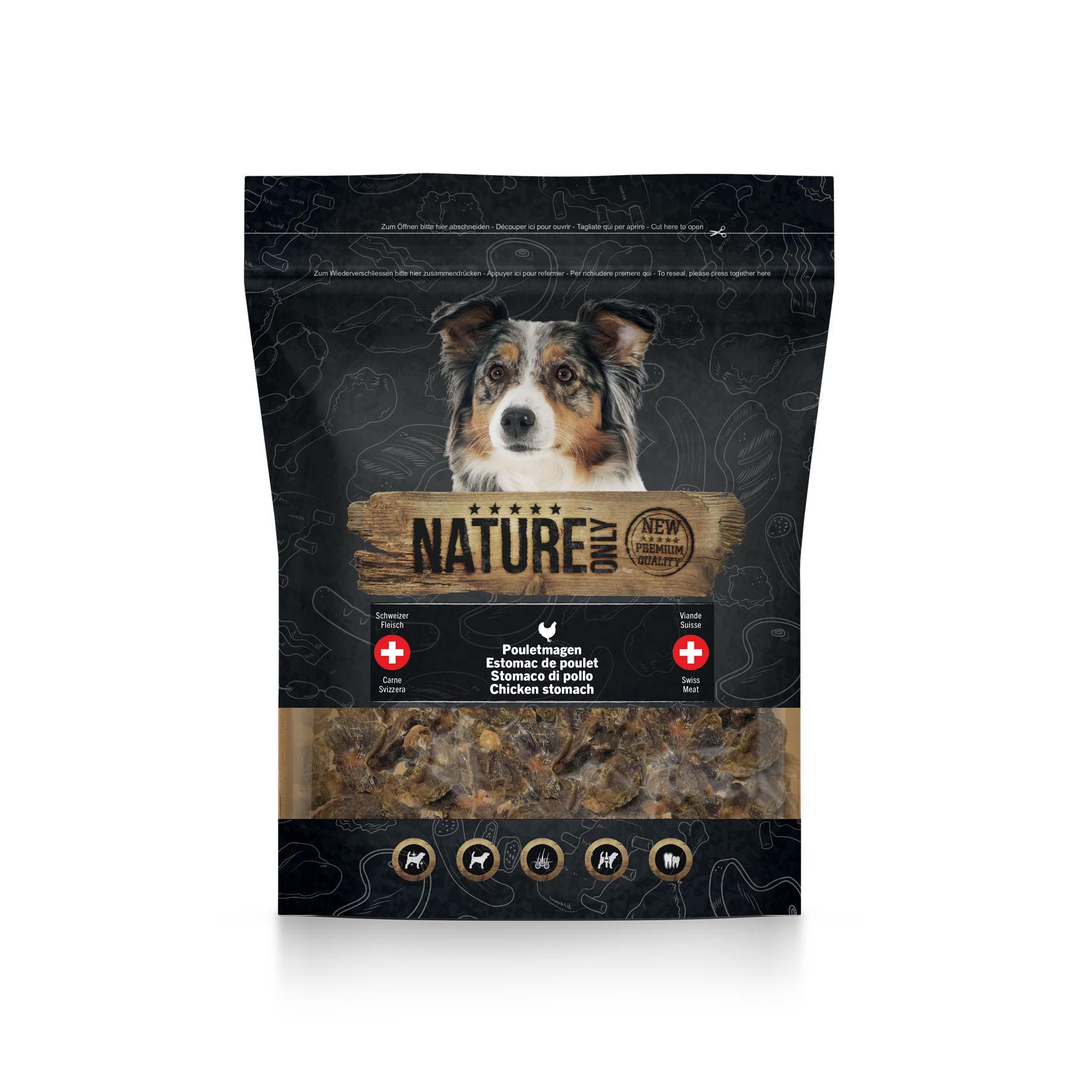 Nature Only estomac de poulet – viande suisse, 390g