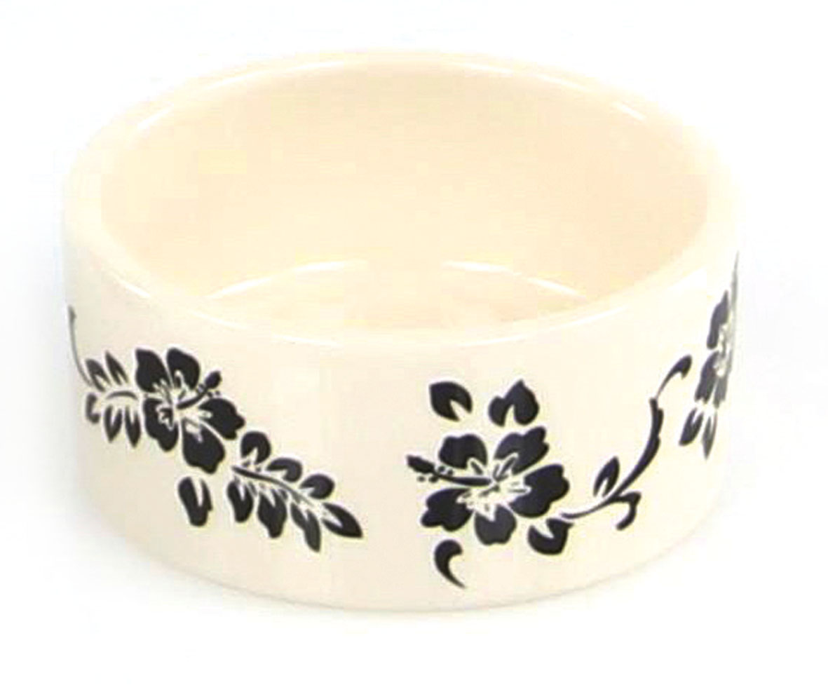 Keramiknapf Flower beige Ø=10x4.5cm