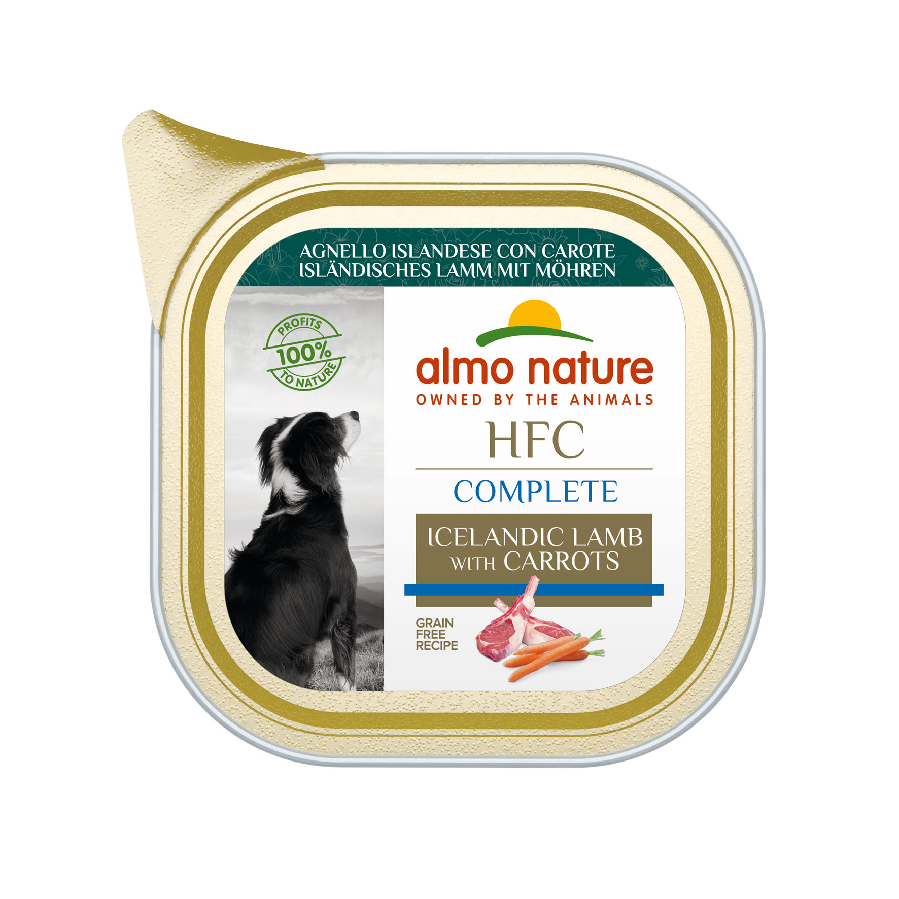 Almo HFC Complete Adult agneau islandais avec carottes