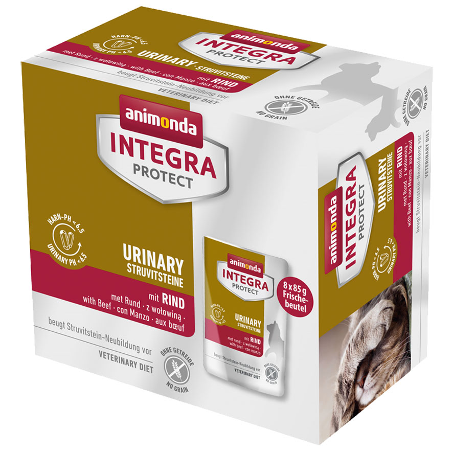 animonda INTEGRA PROTECT Urinary Struvit Adult avec boeuf 8 x 85 g