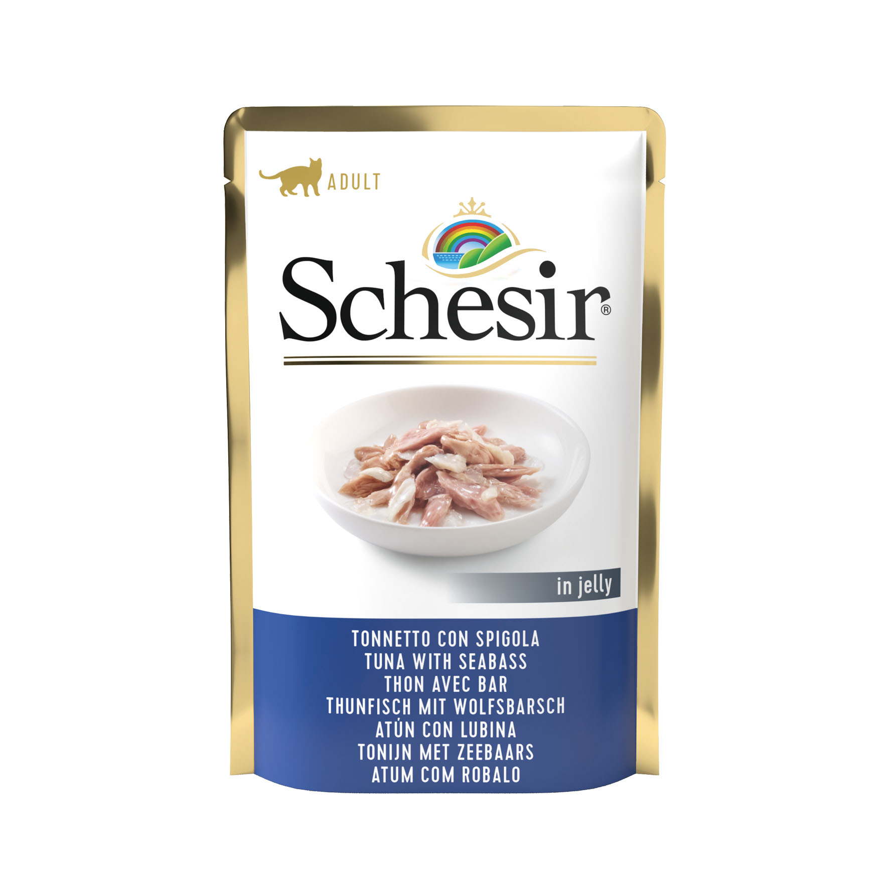 Schesir Jelly Thon mit Wolfsbarsch 85g
