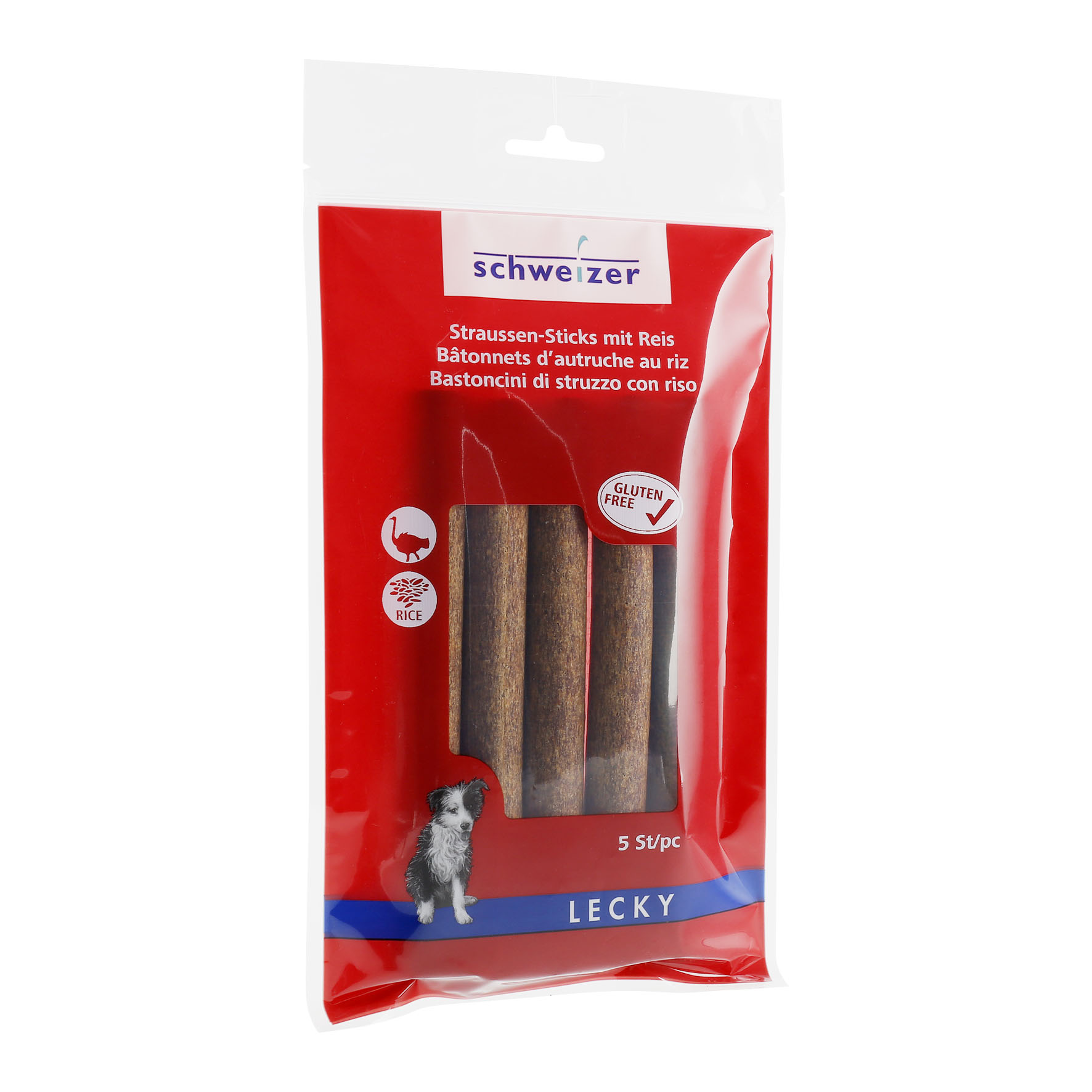 Lecky Straussen-Sticks mit Reis, 275g