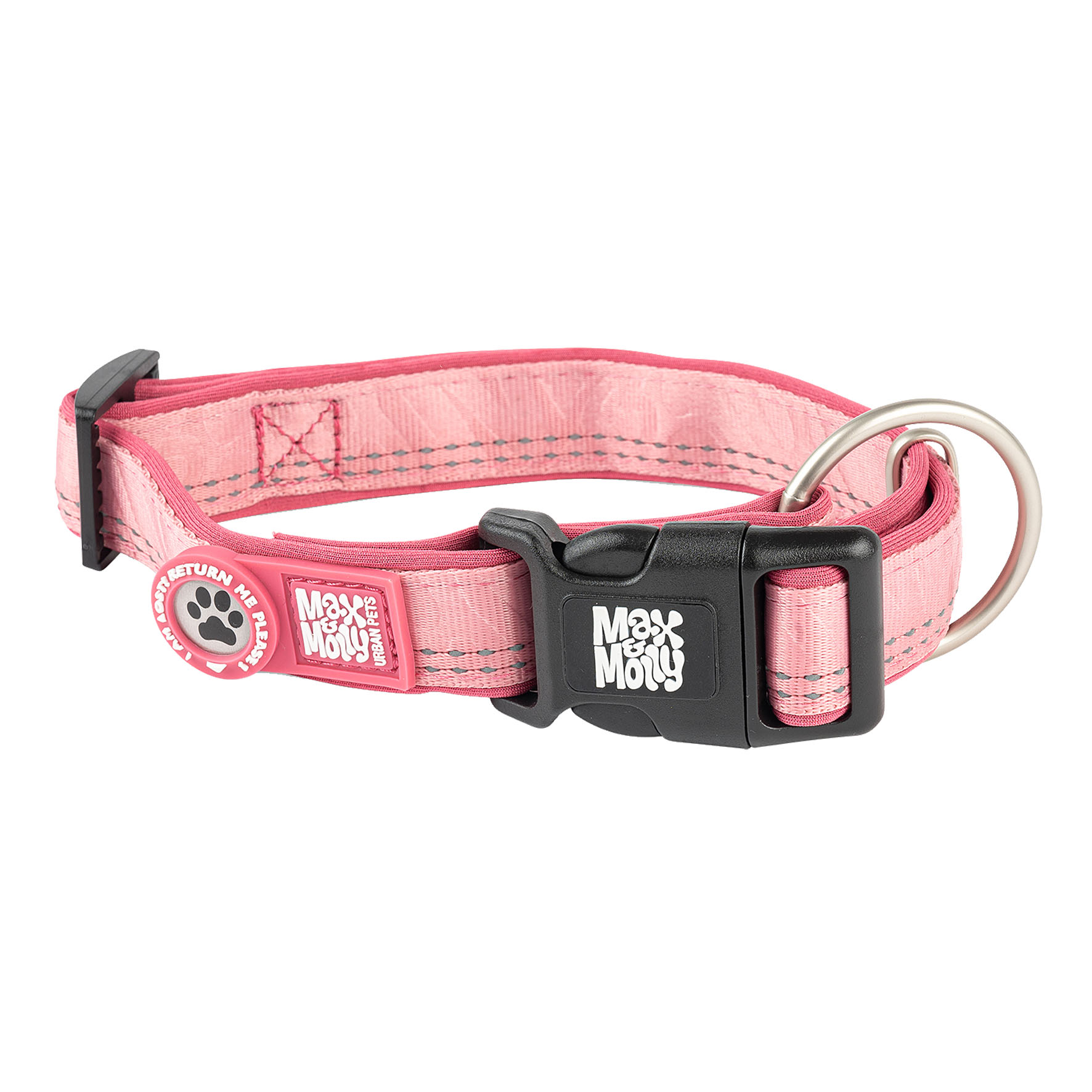 Max&Molly Smart ID Collar rosa/L, 2.5cmx39-62cm