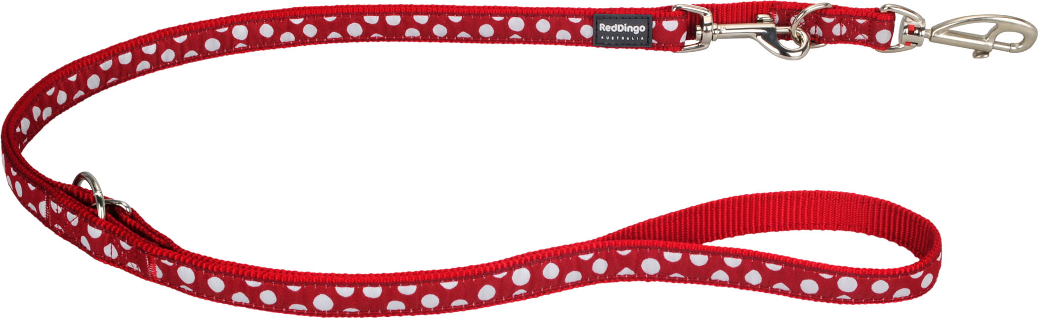 RedDingo Laisse White Spots on Red, XS, 12mm 200cm
