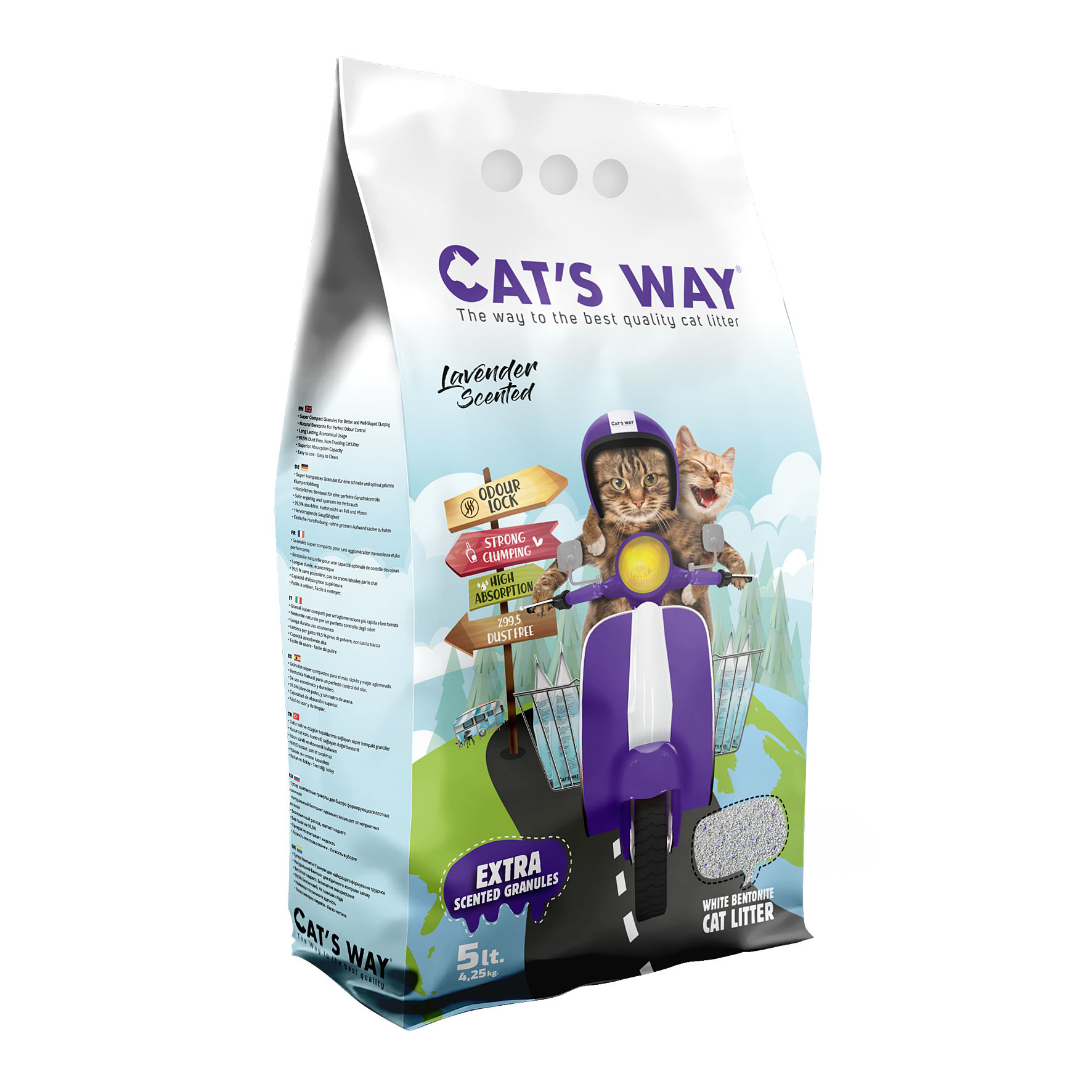 Lettiera per gatti Cat's Way Lavanda