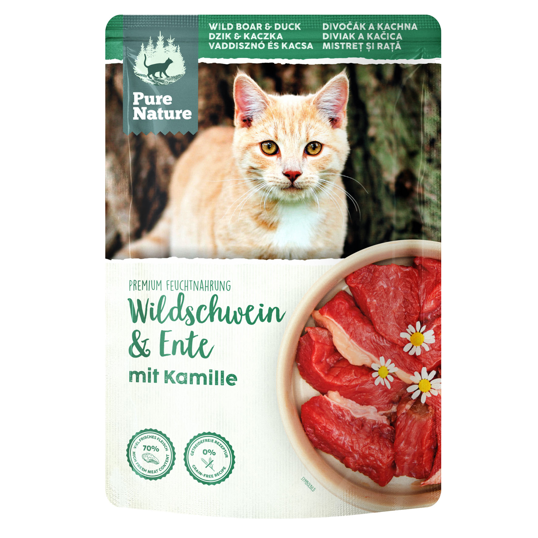 PureNature Wildschwein und Ente mit Kamille, 85g