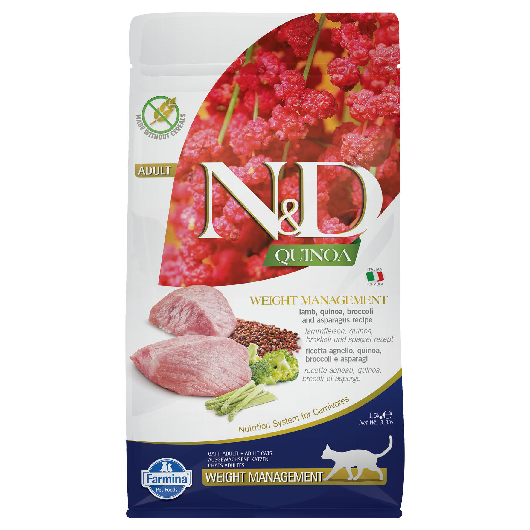 Farmina Gatto Peso Agnello & Broccoli, 1.5kg