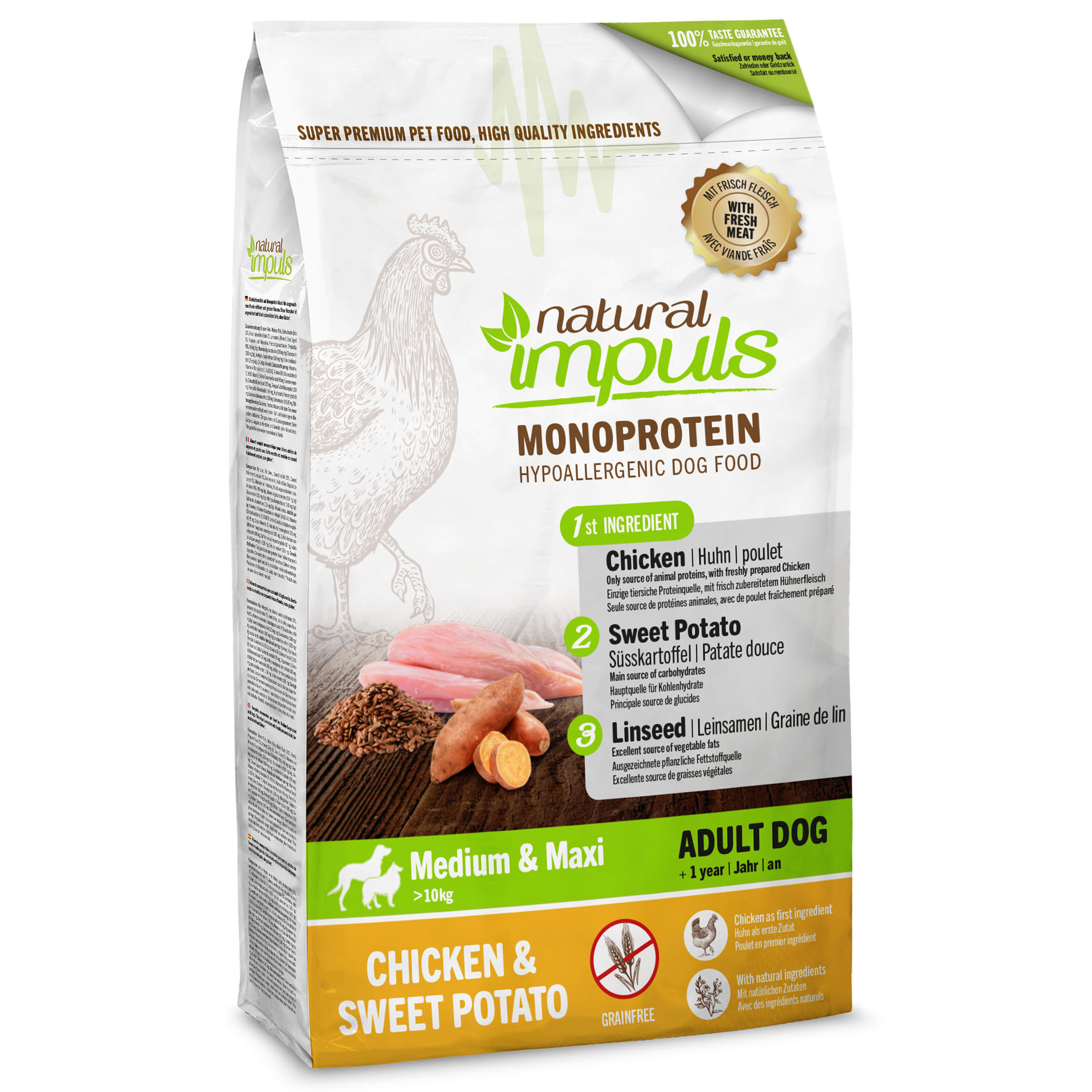 Natural Impuls Adult Huhn mit Süsskartoffeln