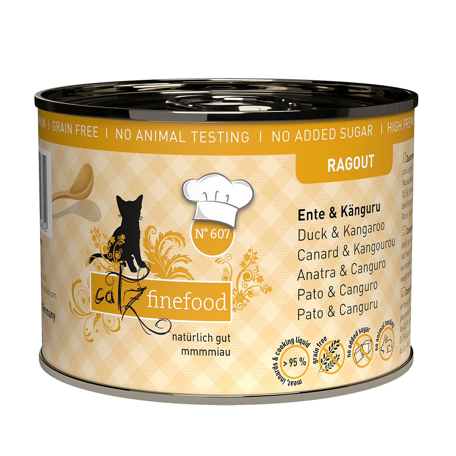 Catz Finefood Ragout No. 607 mit Känguru & Ente