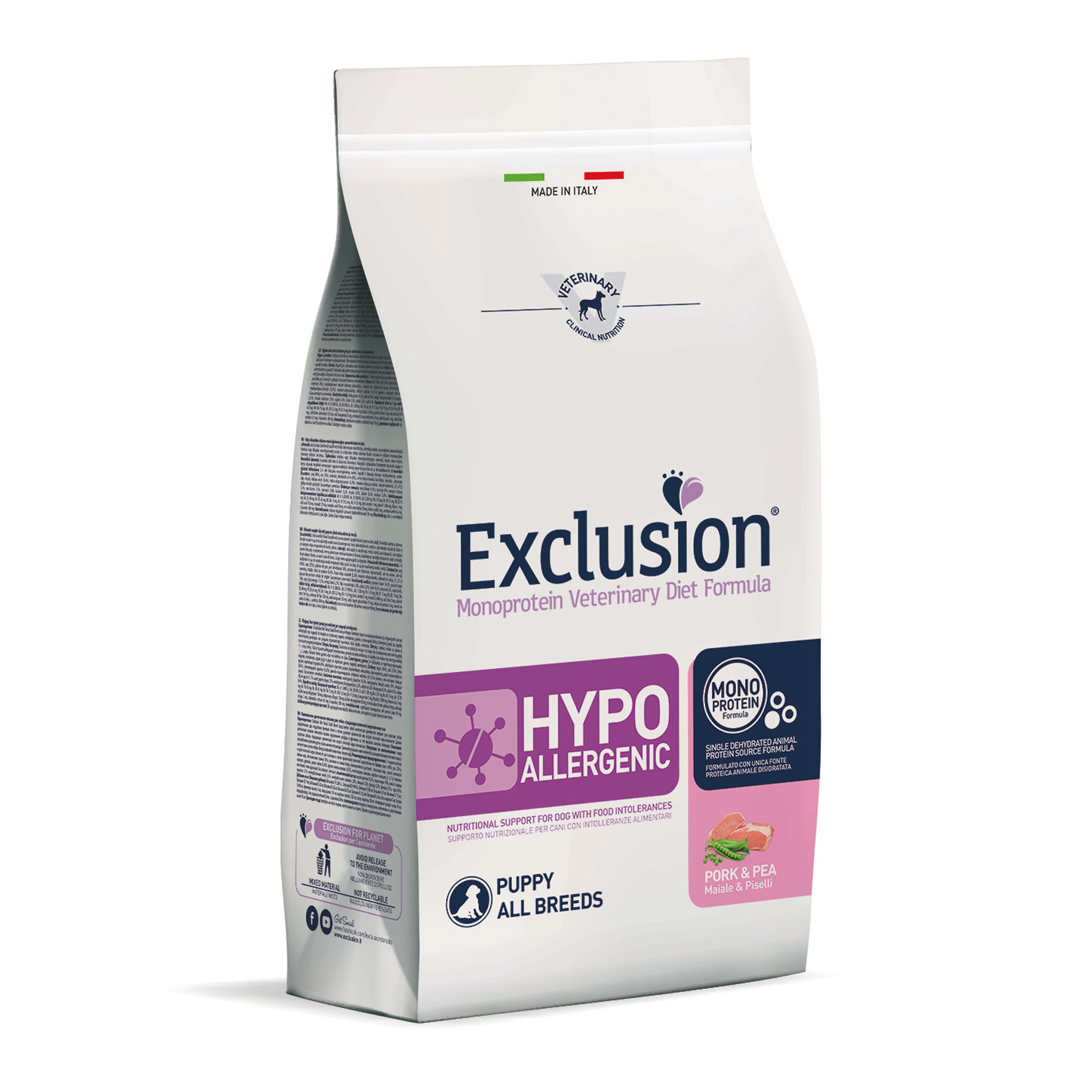 Exclusion Dog VET Puppy All Breed Pork 12kg