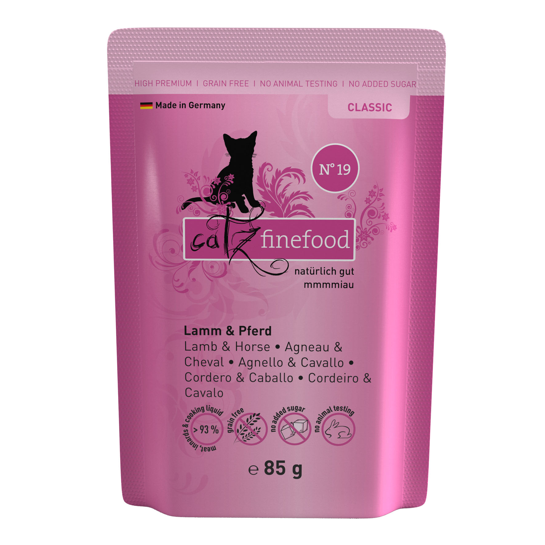 Catz Finefood No. 19 mit Lamm & Pferd, 85g