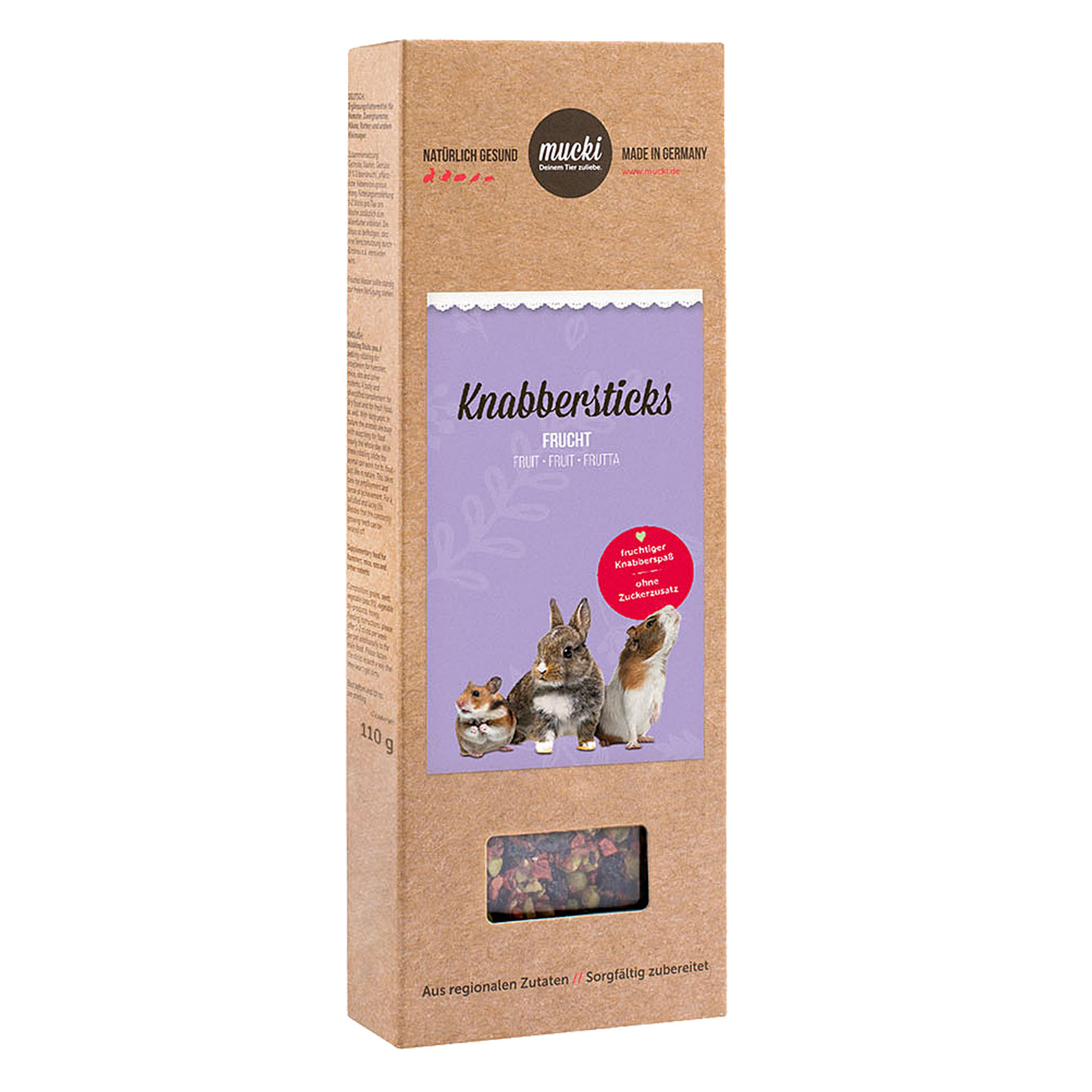 mucki Knabbersticks Frucht 2 Stück 110g