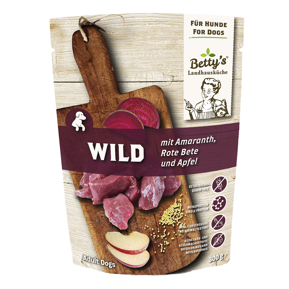 Cuisine de campagne Betty's Gibier, betteraves rouges et amarante, 300g