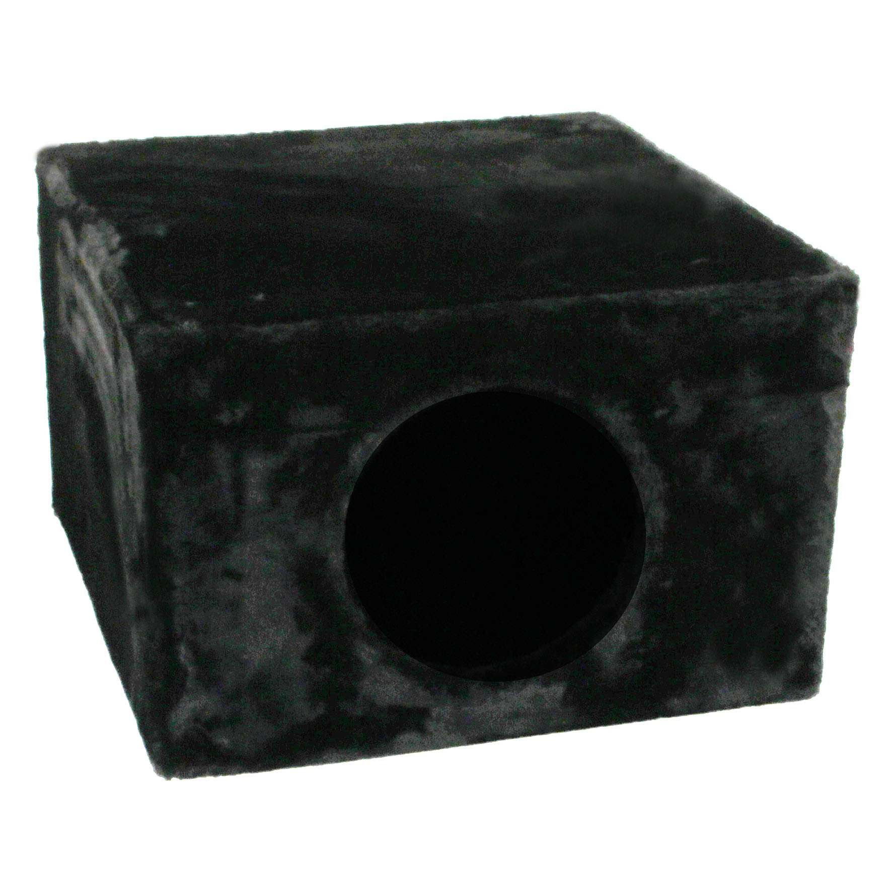 swisspet Höhle eckig, 1-Loch, 38x38x25cm, schwarz