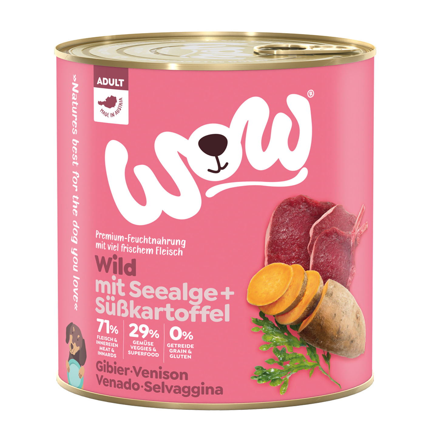 WOW Adult gibier avec patates douces, 800g