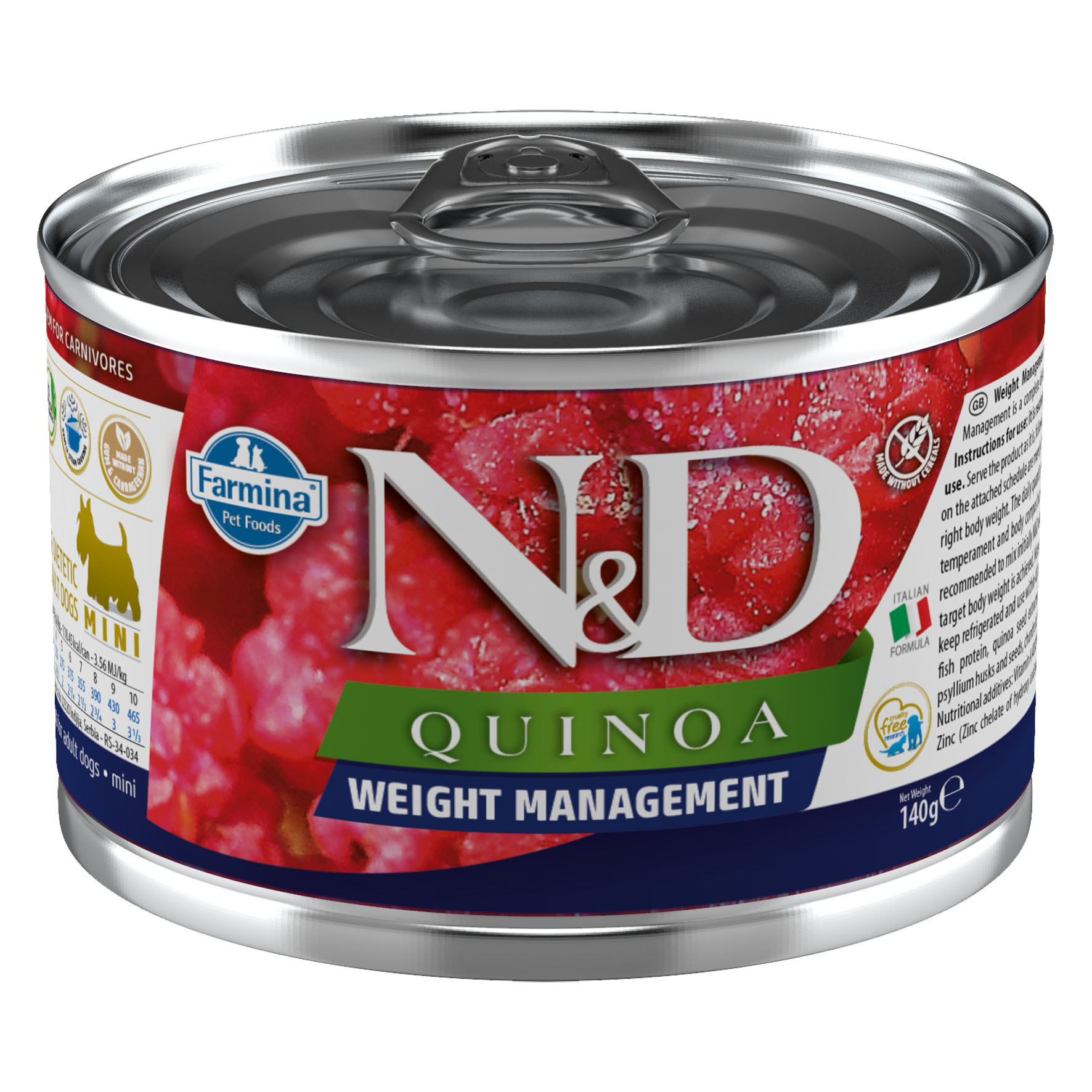 Farmina Dog Quinoa Weight Lamm & Brokkoli, 140g