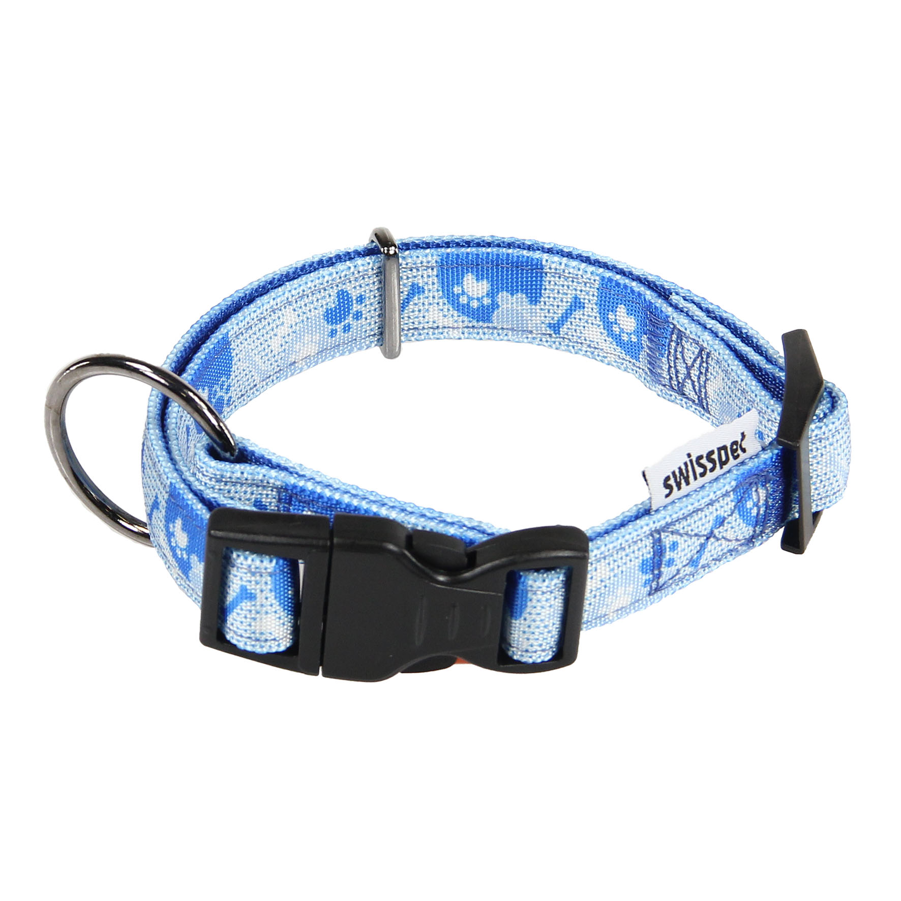 TrendLine Halsband Führleine Bluestar & Fantasy, weiss