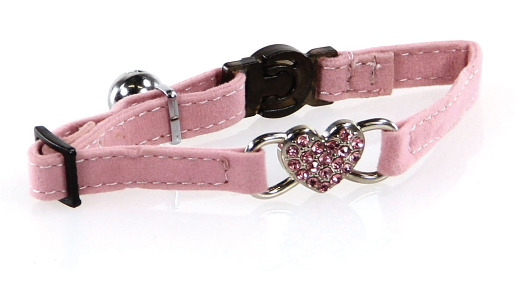 swisspet DeluxeLine mit Diamonds-Herz rosa, 10mm/22-28cm