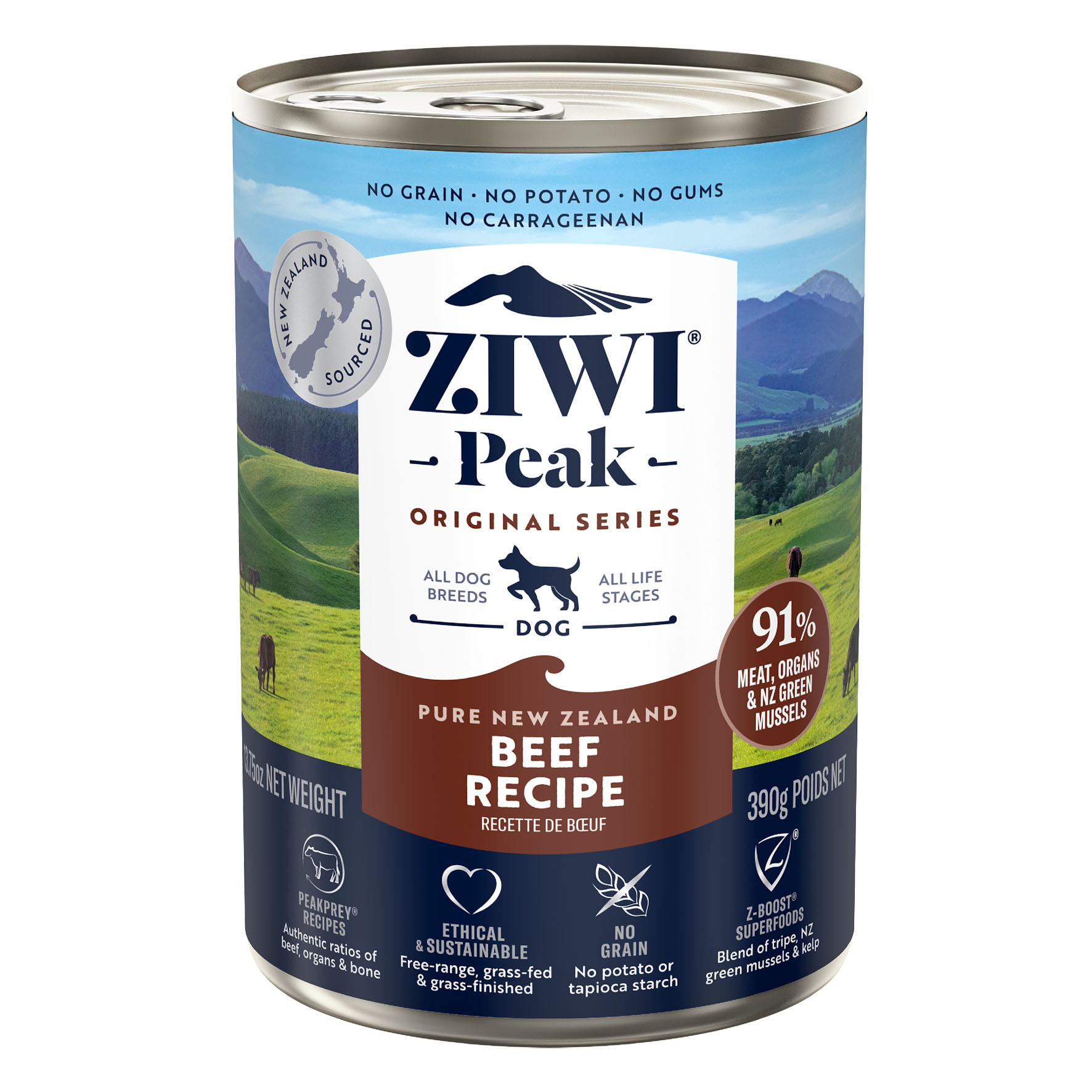 Ziwi Peak Original Beef, 390g