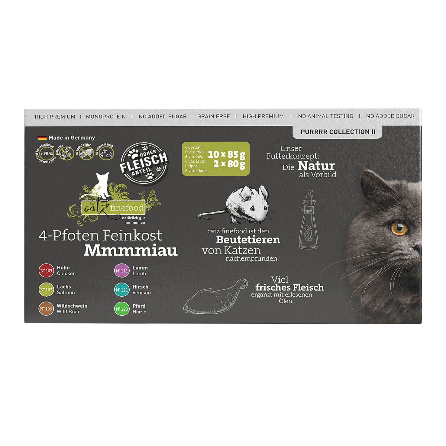 Catz finefood Purrrr II Multipack, 2x80g & 10x85g