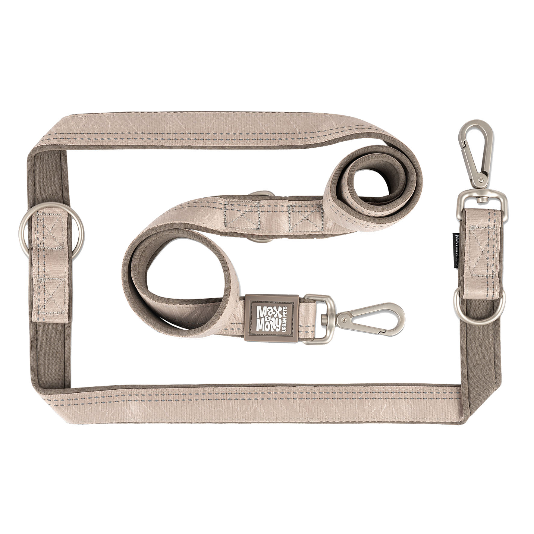 Max&Molly MultiFunction Laisse sable/S, 1.5cmx200cm