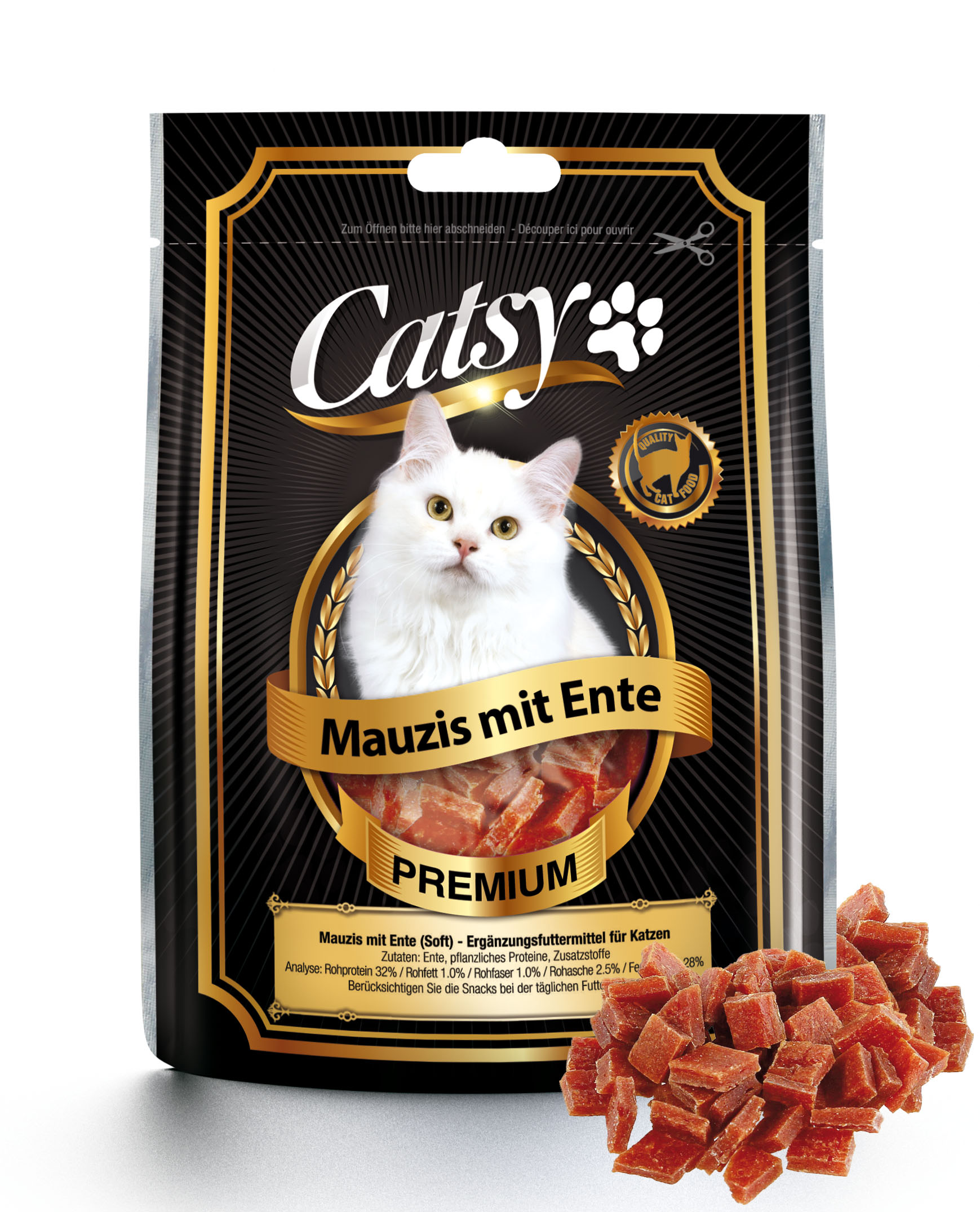Catsy Katzensnack Mauzis mit Ente