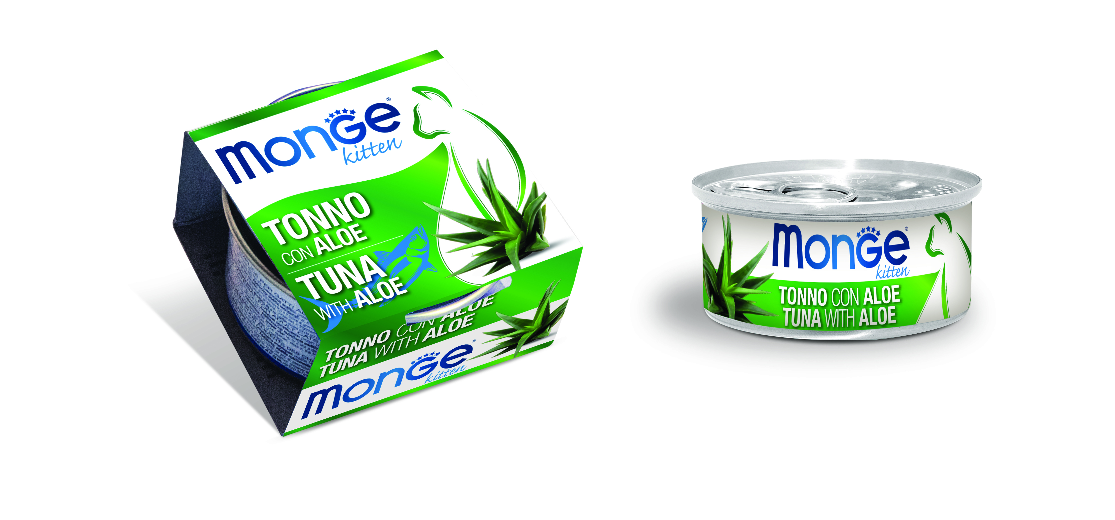 MONGE FRUIT KITTEN TUNA AVEC ALOE, 80G