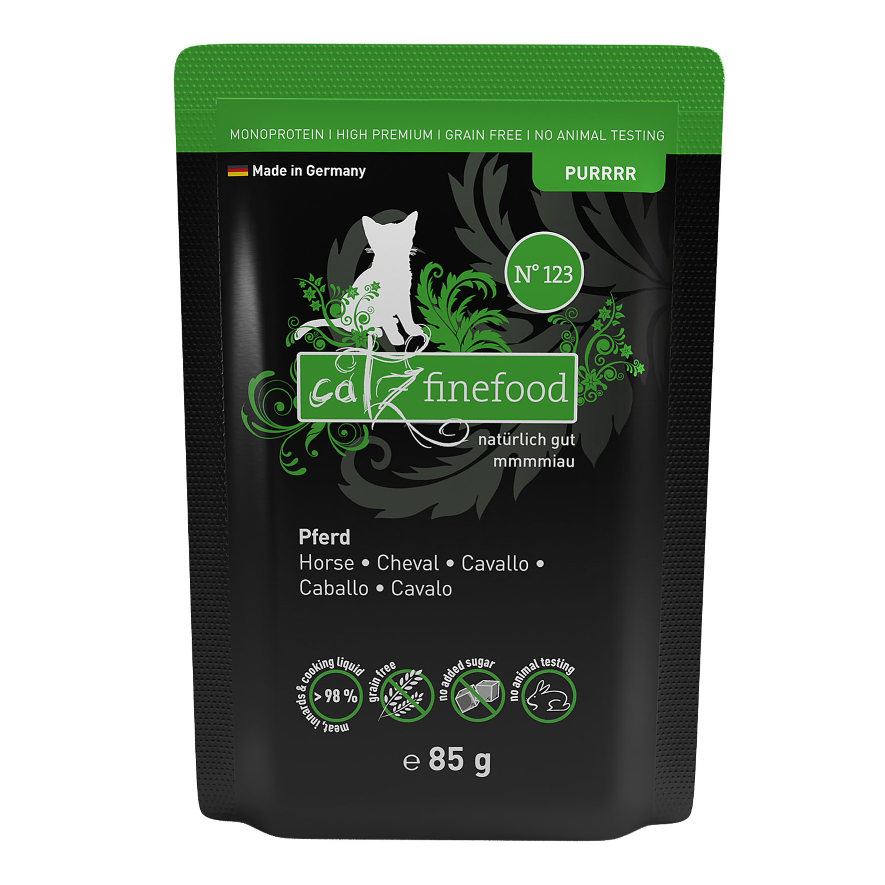 Catz Finefood Purrrr No. 123 mit Pferd, 85g