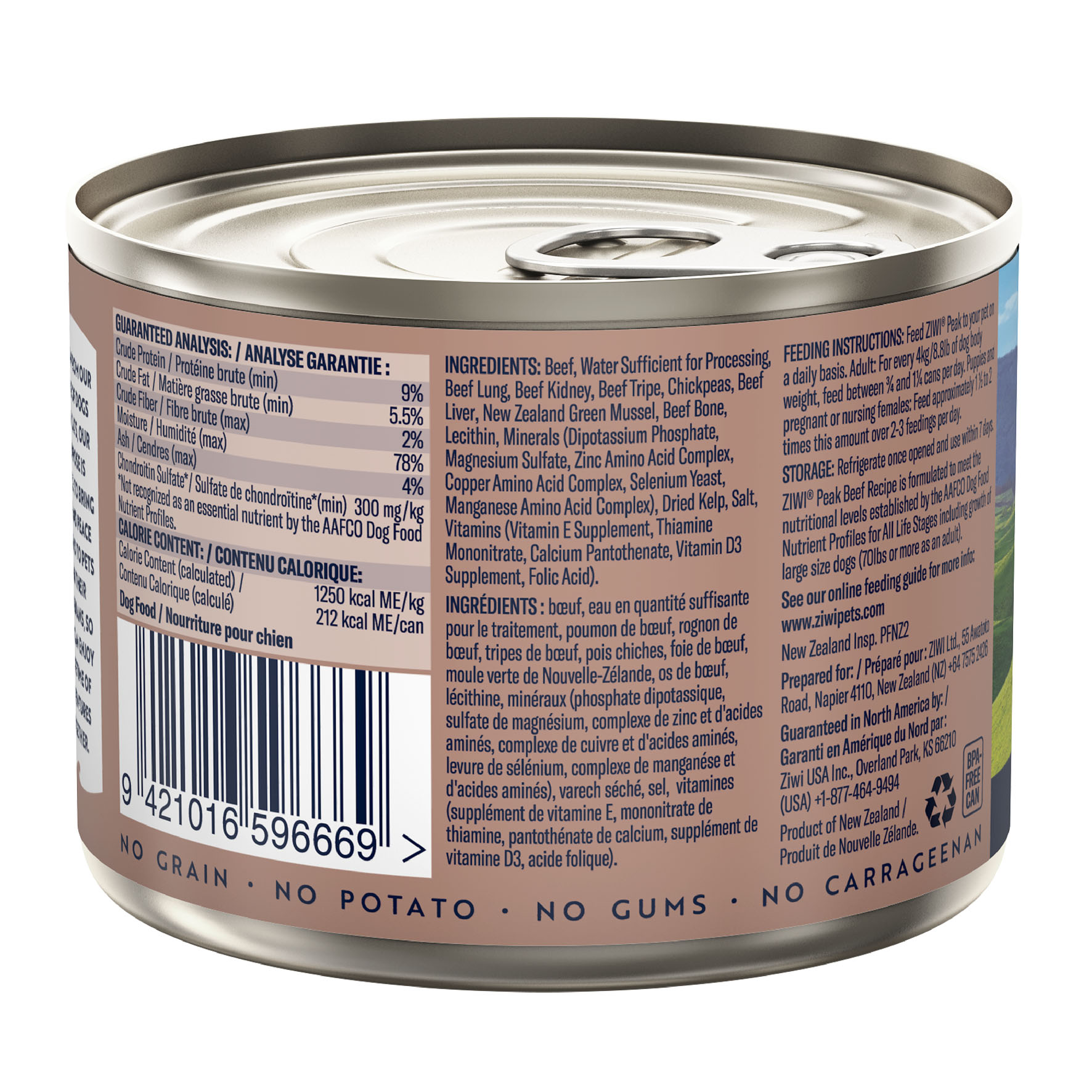 Ziwi Peak Original Beef, 170g