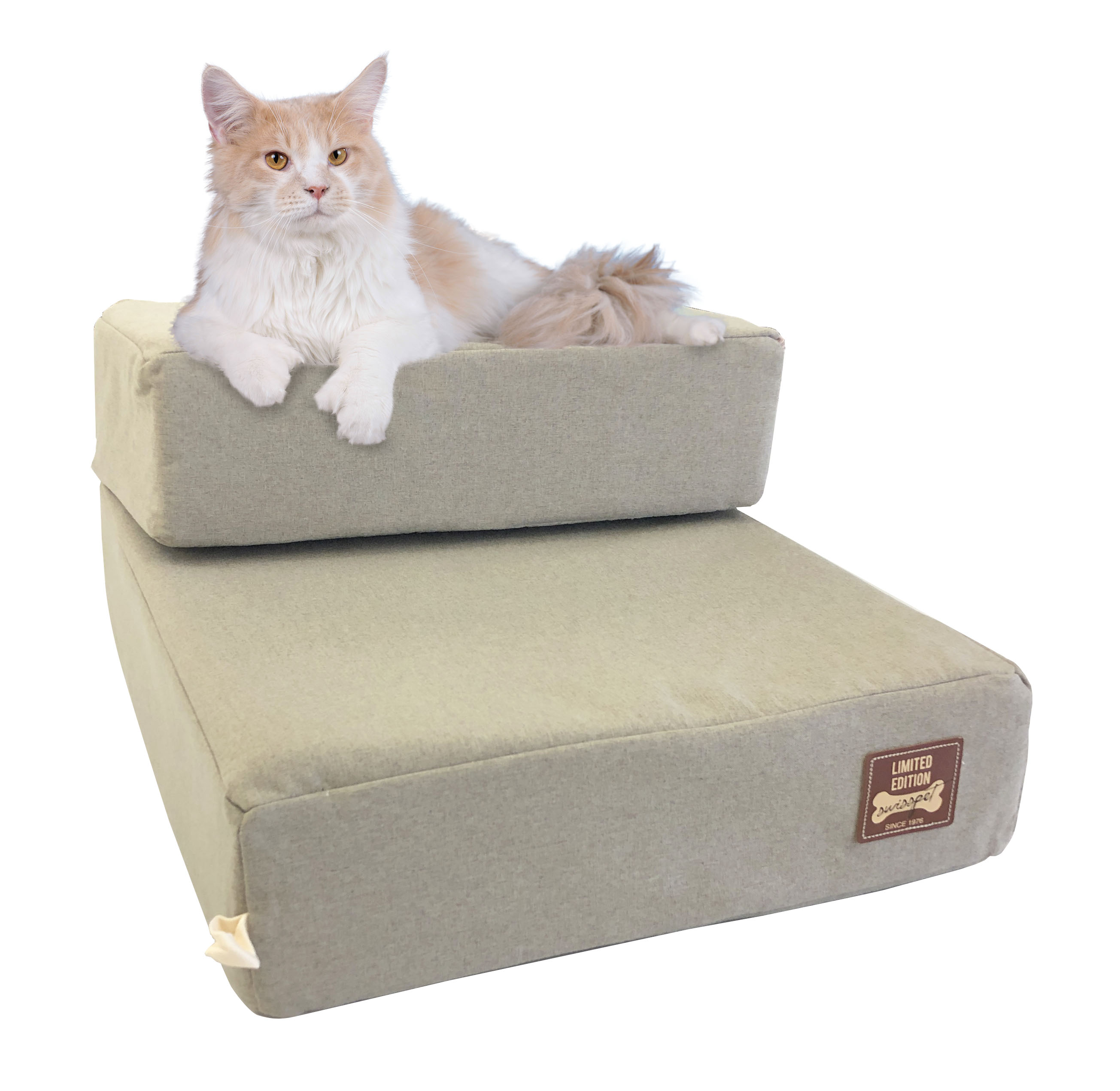 swisspet 2-in-1 Hundetreppe/Liege beige