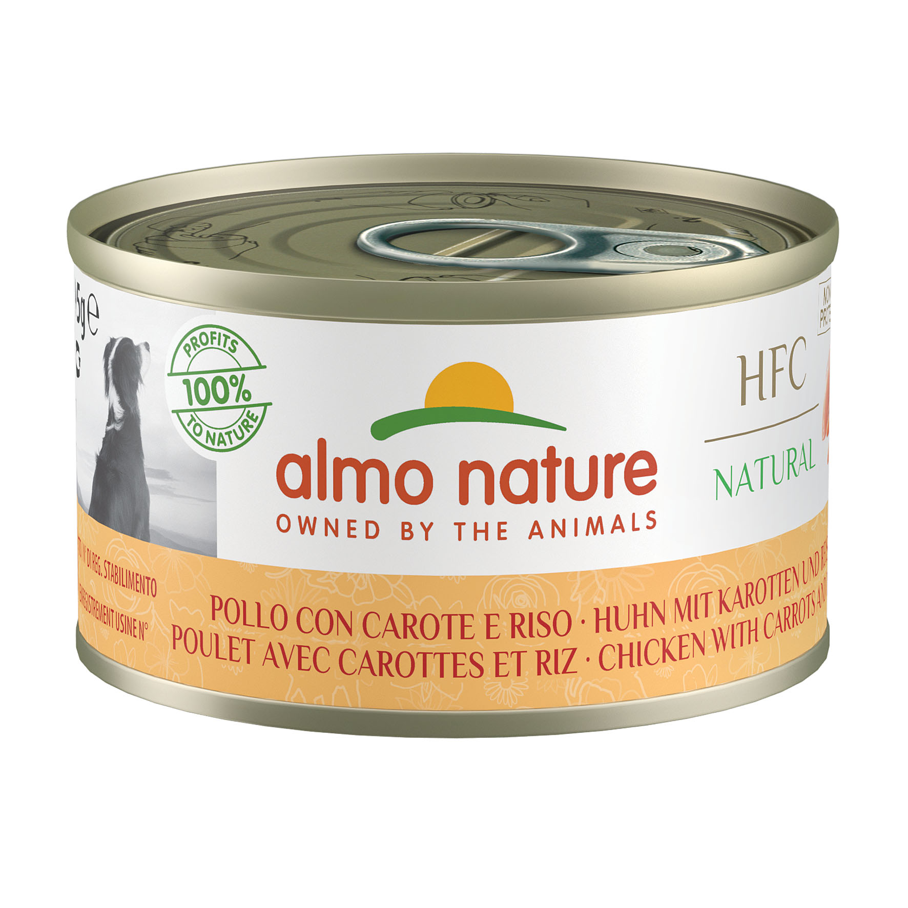 Almo HFC Cuisine Dog Poulet, carottes & riz, 95g