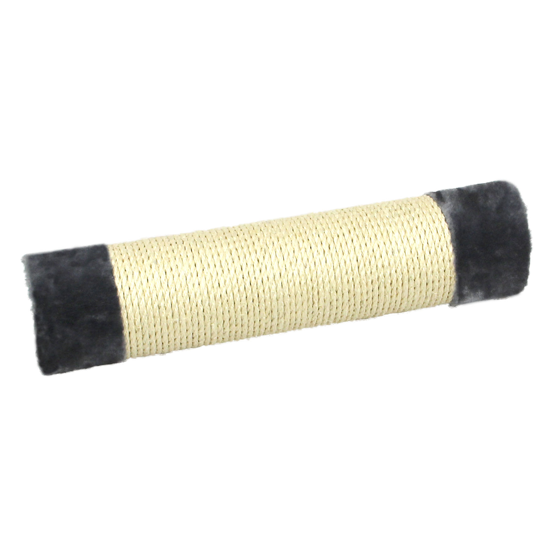 Colonne en sisal avec peluche 50cm, D=12cm, grise