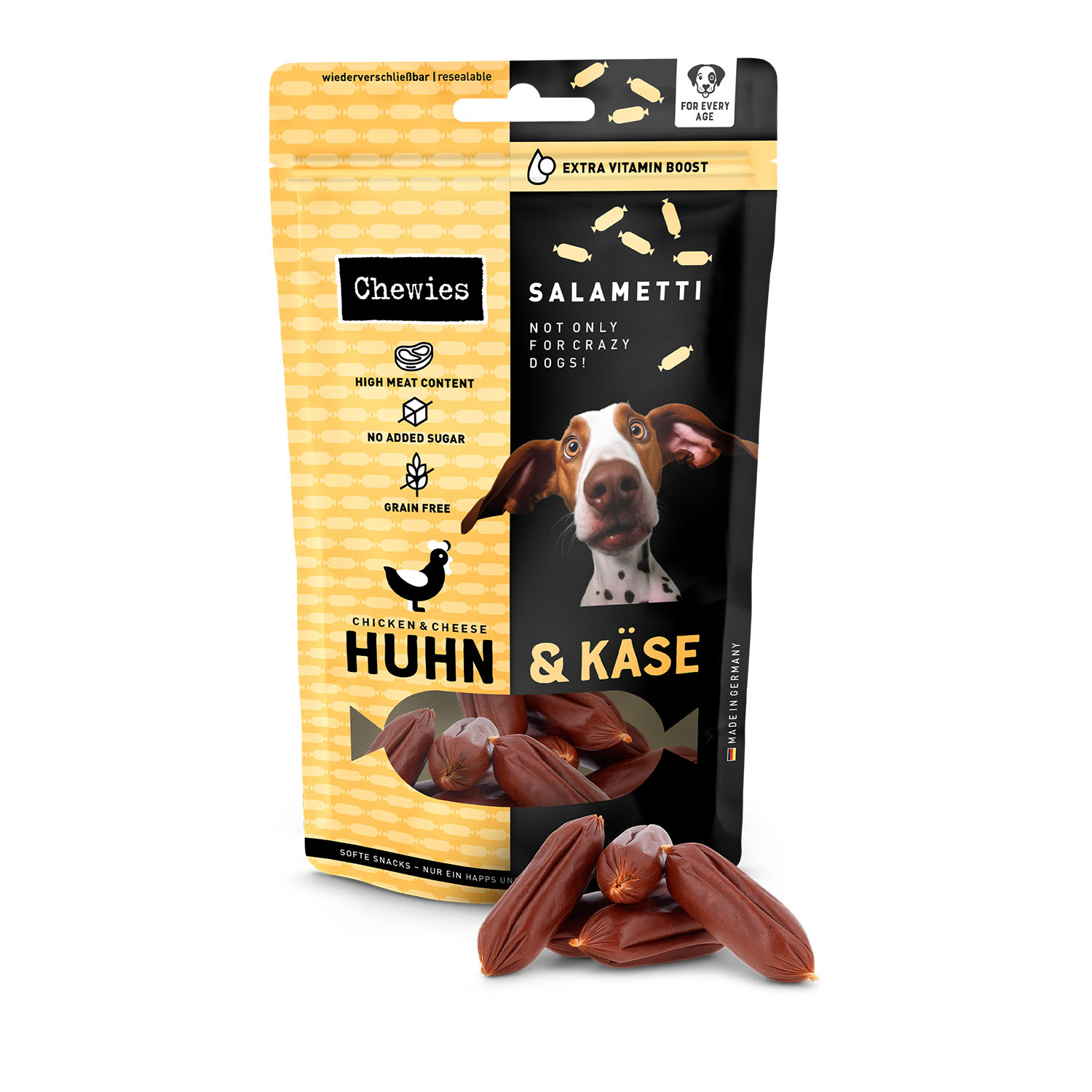 Chewies Salametti Huhn&Käse 60g
