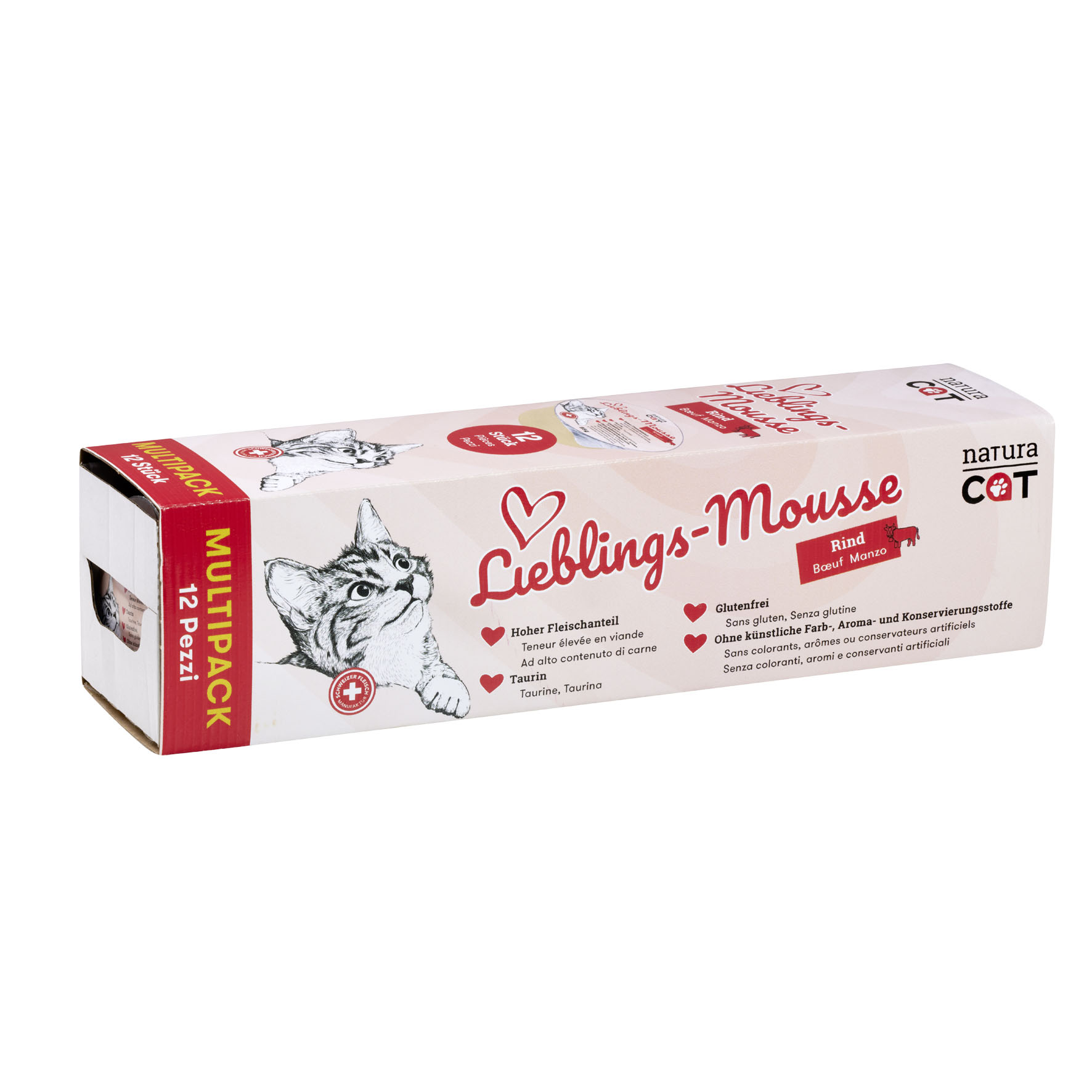NaturaCat Lieblings-Mousse Rind, 12x85g