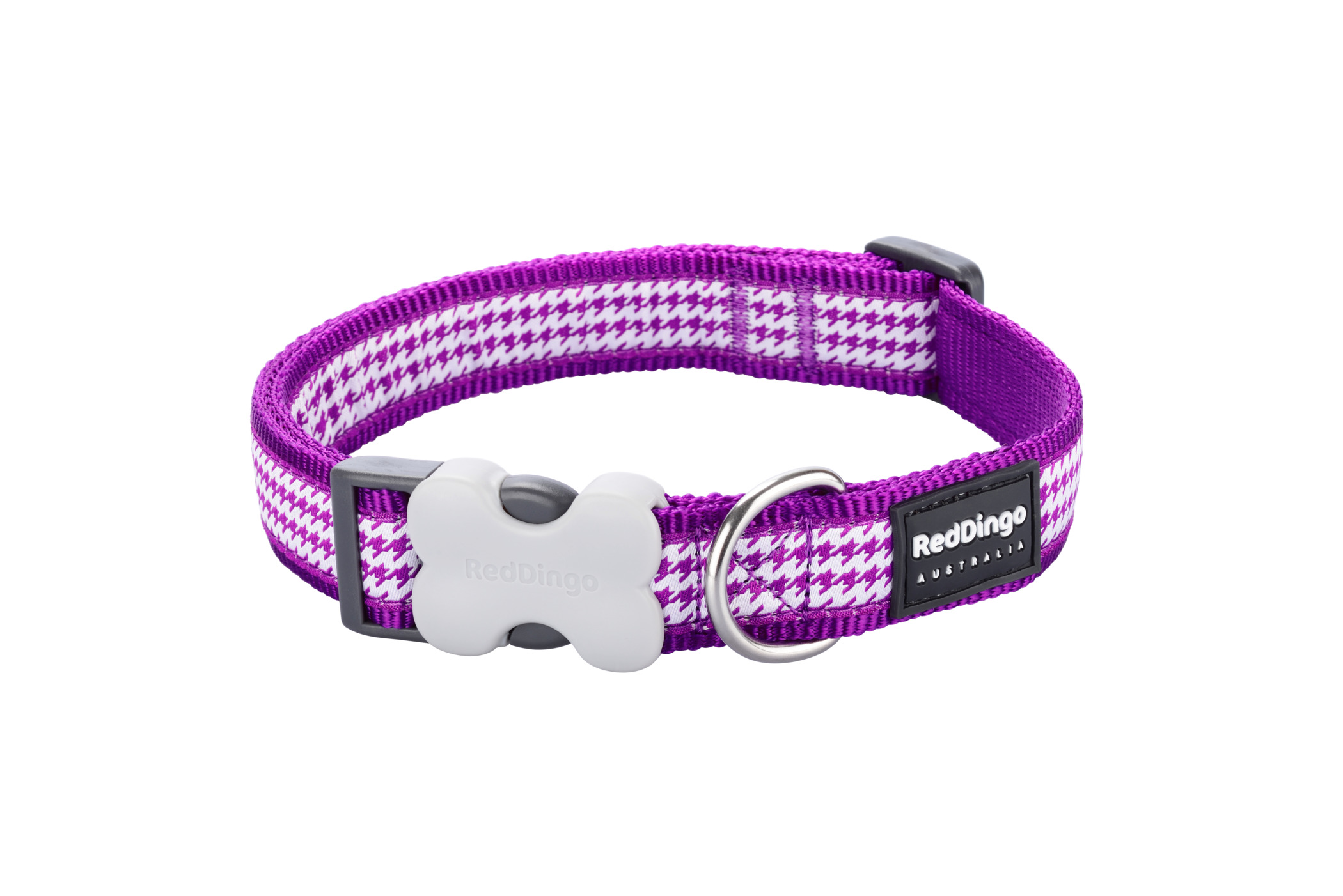 RedDingo Halsband Design Fang it Violett L