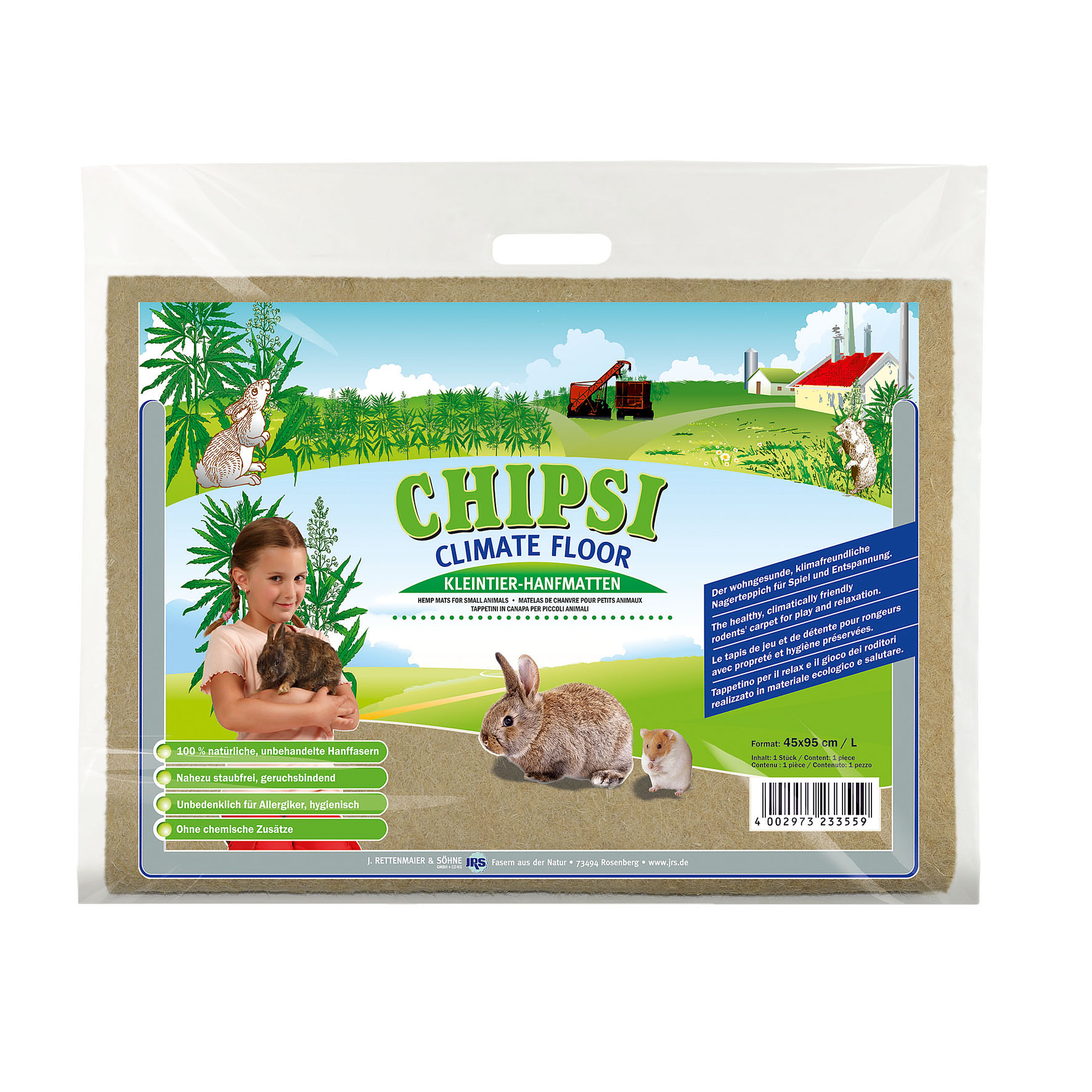 Chipsi Climate Floor – Hanf-Matte 