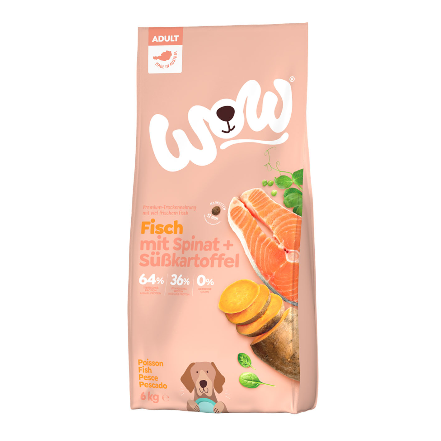 WOW Adult Mini Fisch mit Süsskartoffeln, 6kg