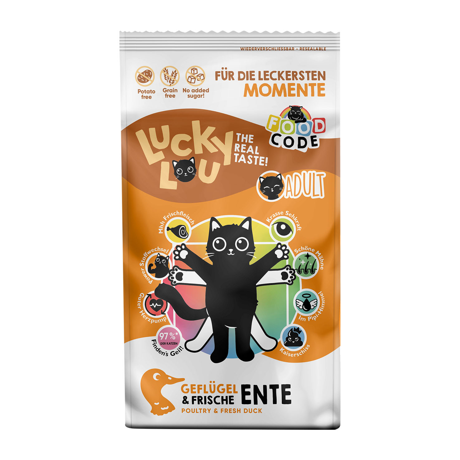Lucky Lou Adult volaille & canard, 340g