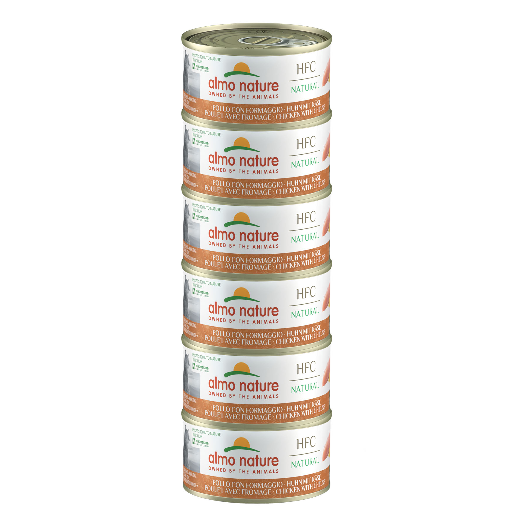 Almo HFC Natural Huhn & Käse Megapack 6x70g