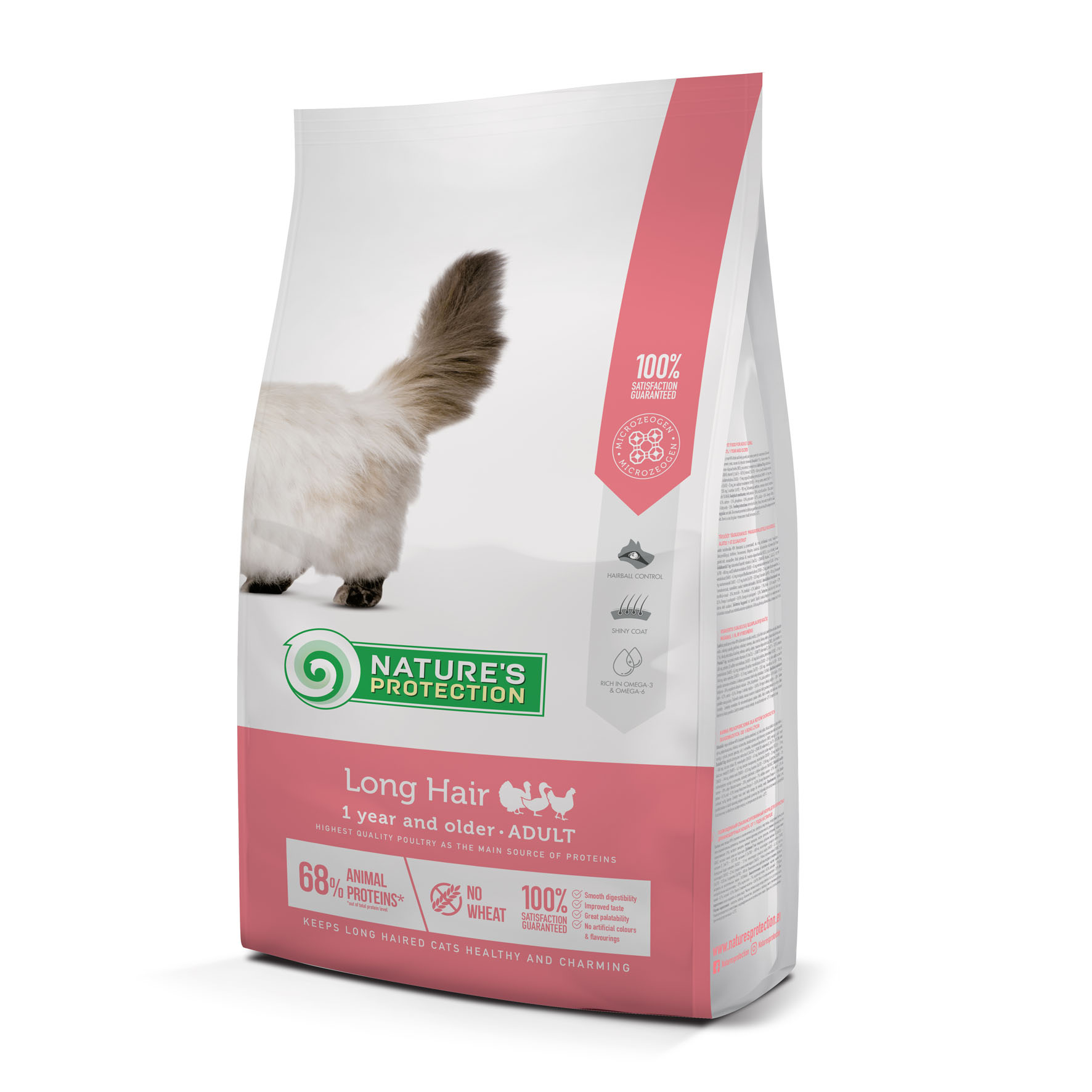 Nature's Protection Long Hair für Katzen ab 1 Jahr mit Geflügel, 2kg